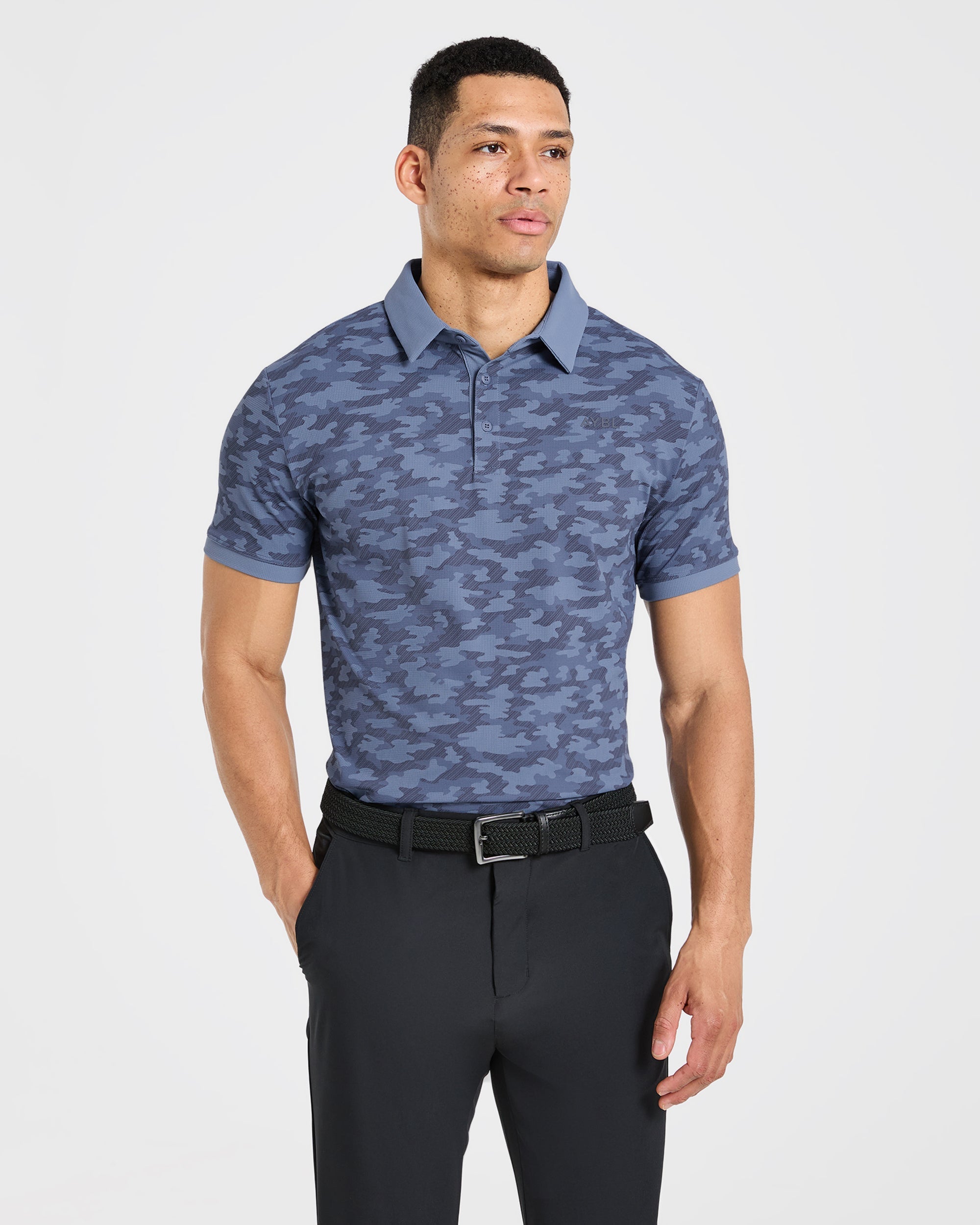 Precision Camo Polo - Blauw