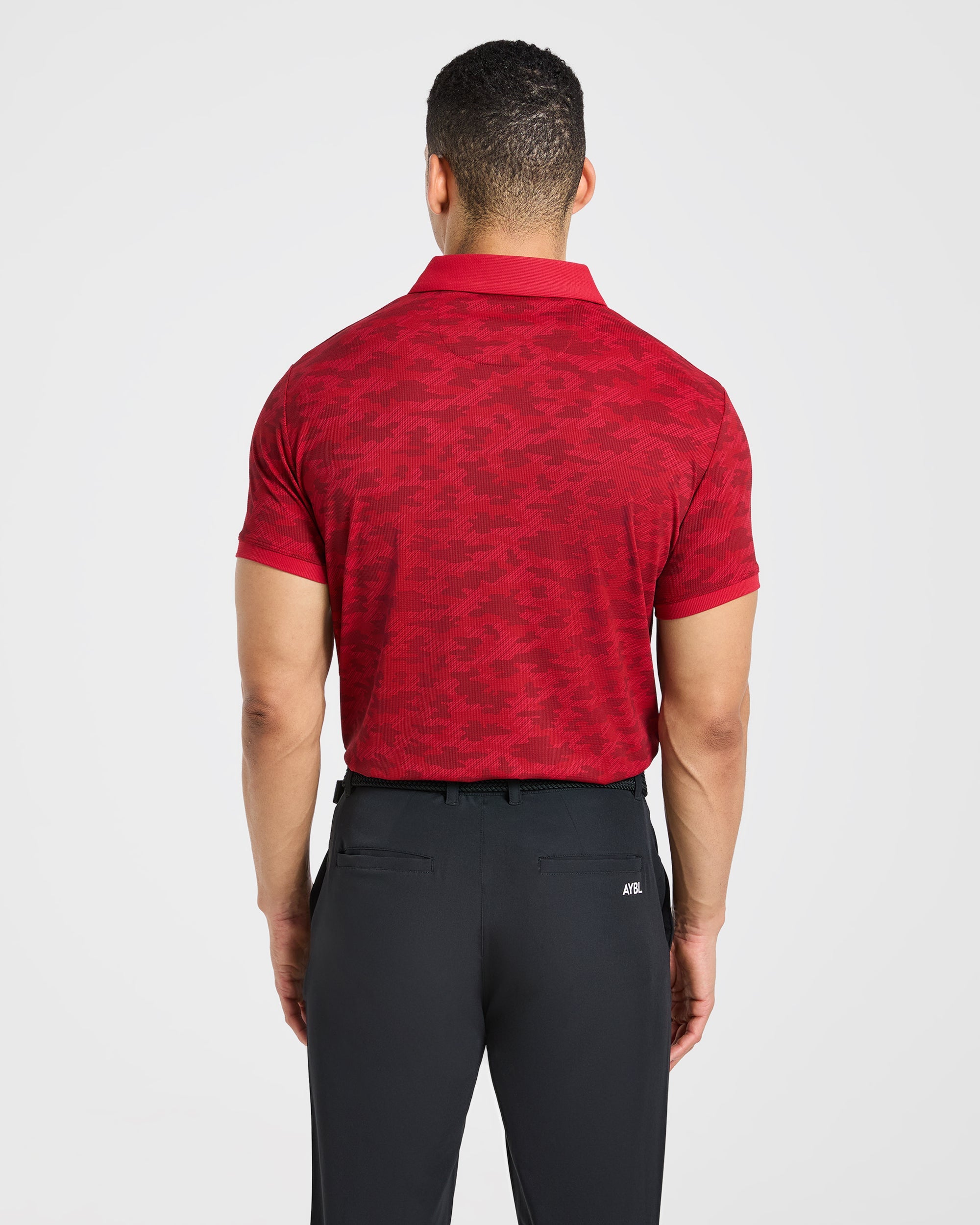 Precision Camo Polo - Muted Rood