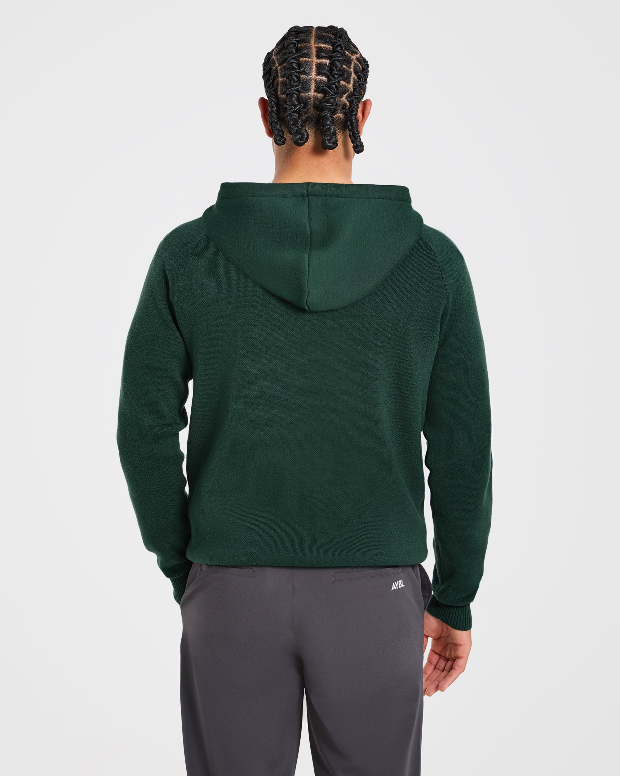 Golf Club Knitted Hoodie - Pine Groen