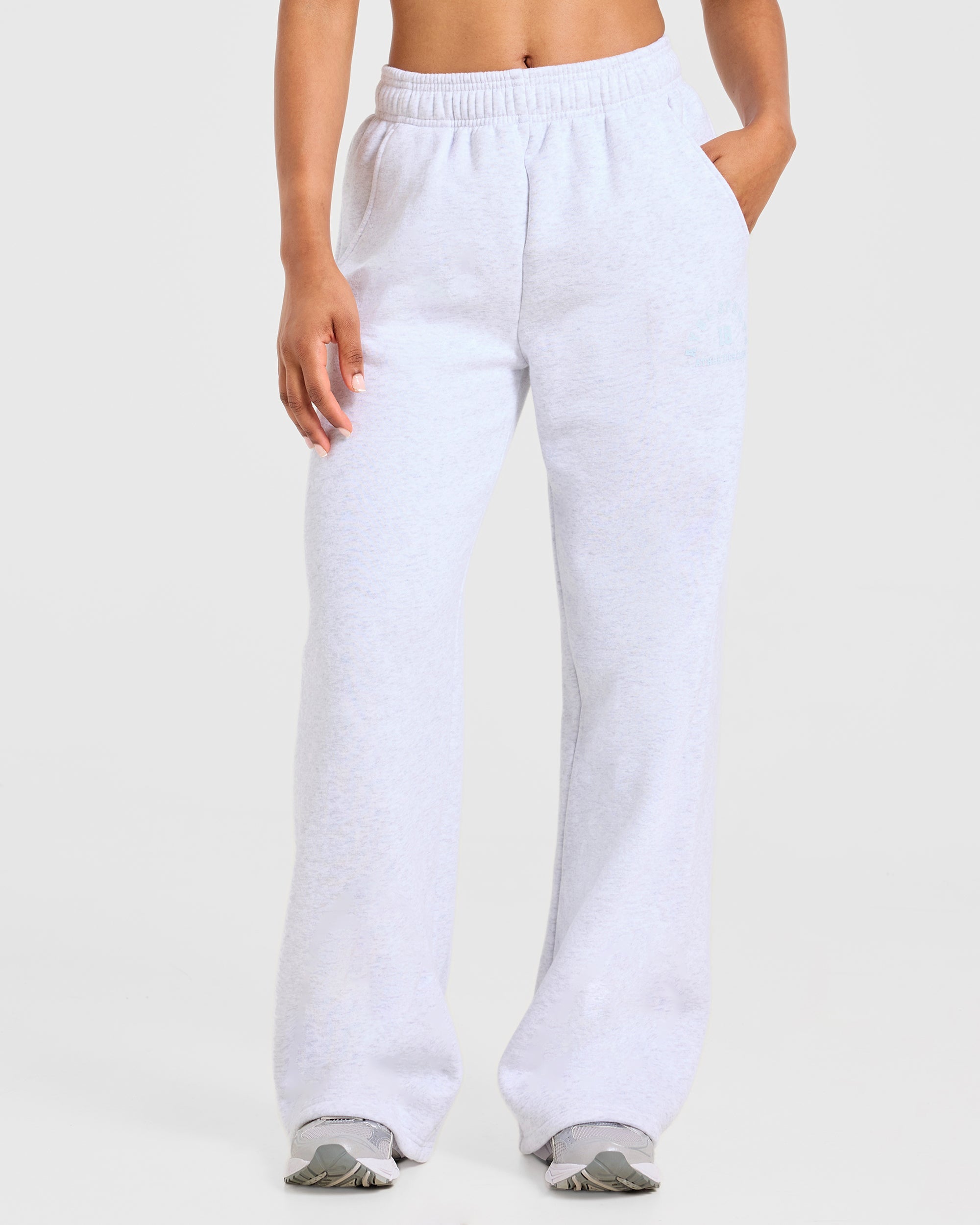 AYBL Sports 18 Oversized Straight Leg Joggers - Heather Grijs
