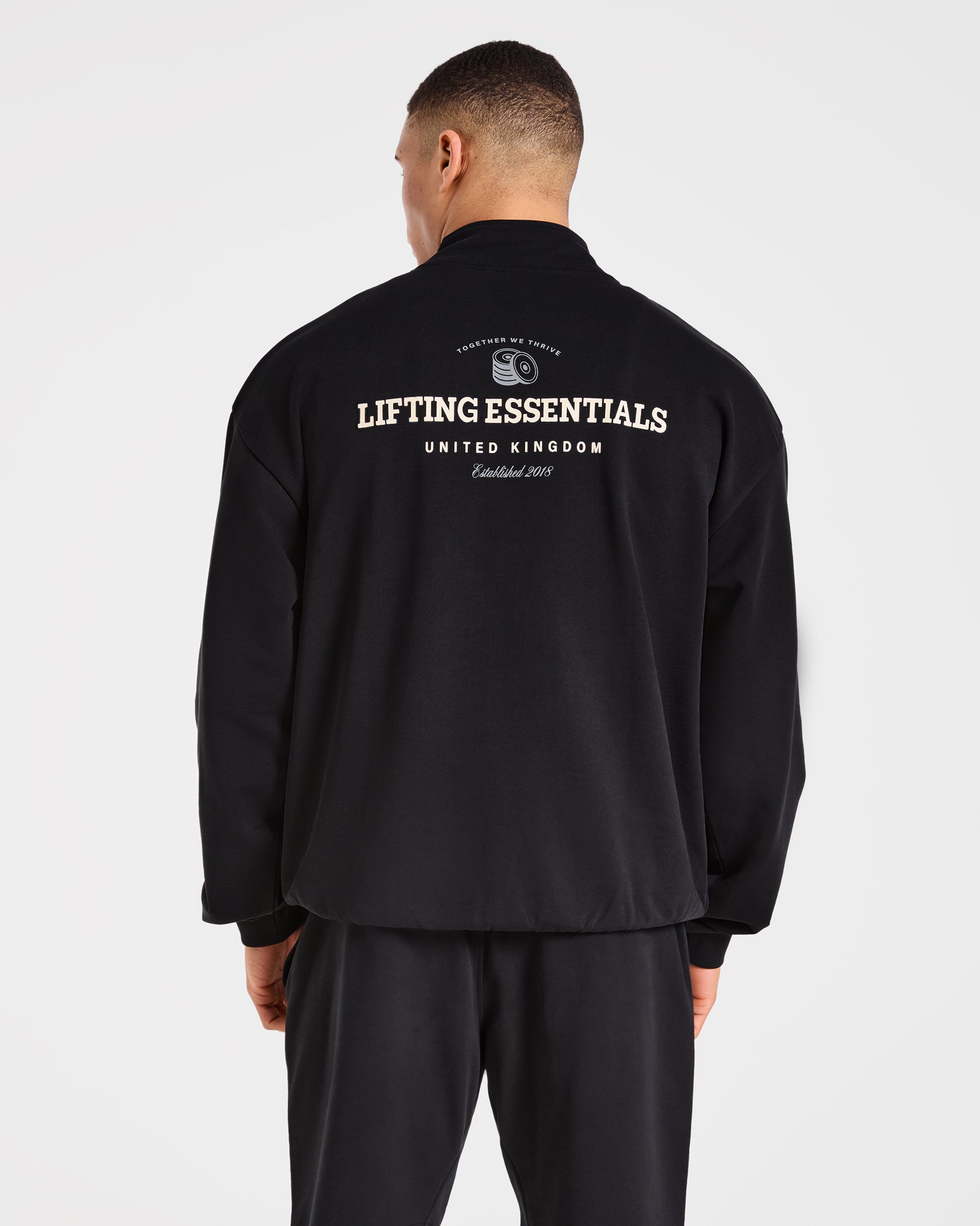 Apex Lifting Essentials 1/4 Zip Pullover - Zwart/Crème