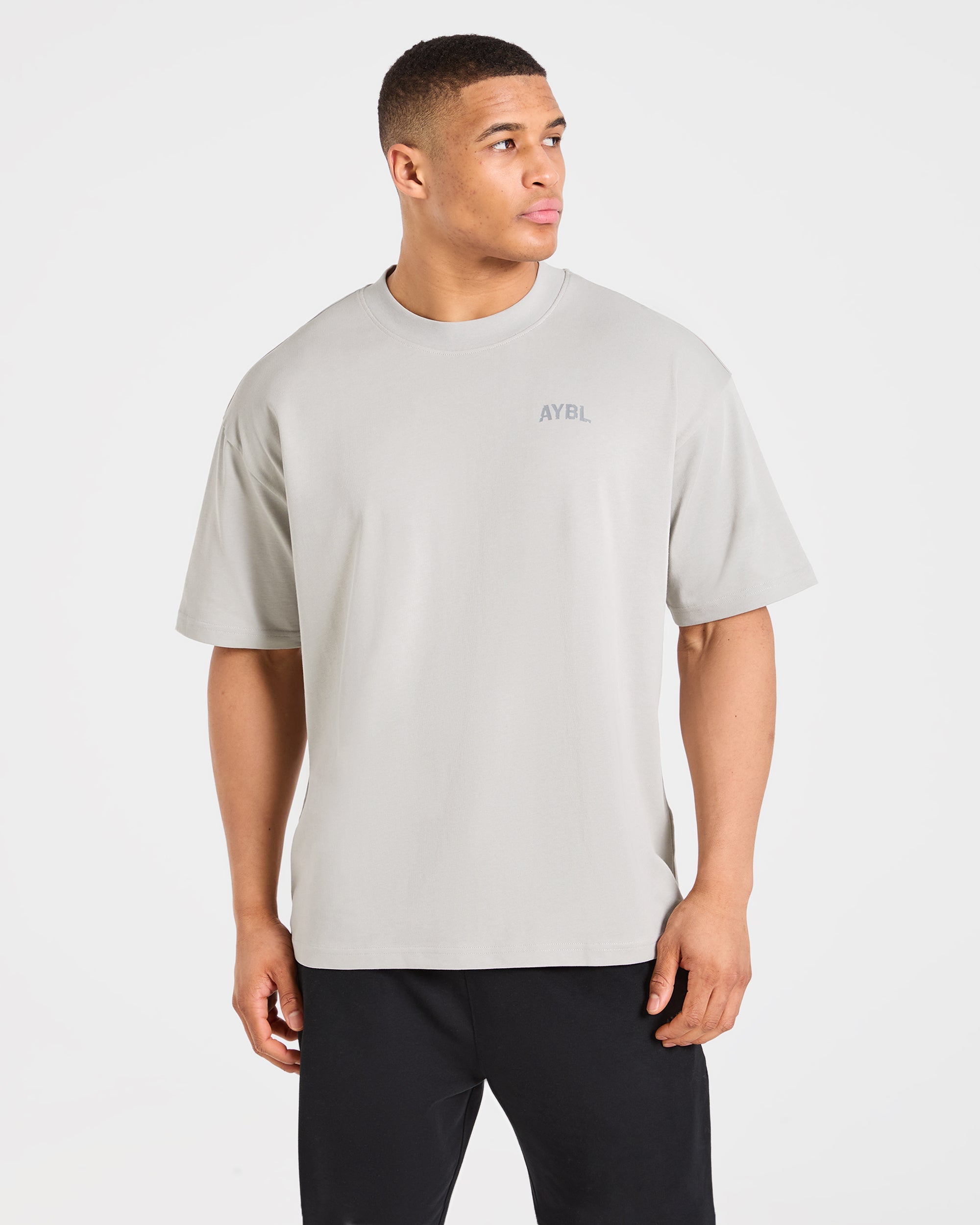 Strength Division Oversized T Shirt - Iced Grijs