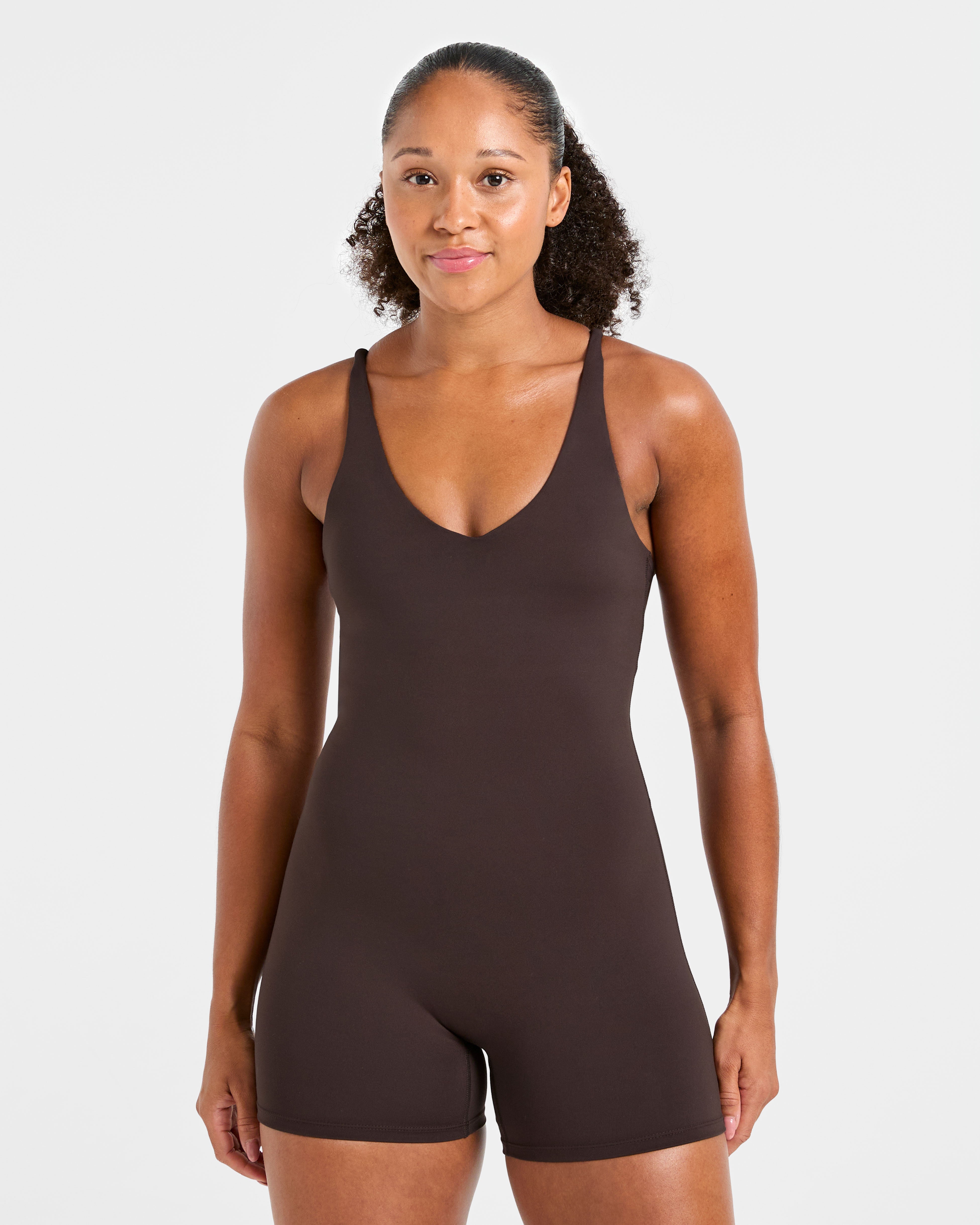 Staple Shorts All In One - Coffee Bruin