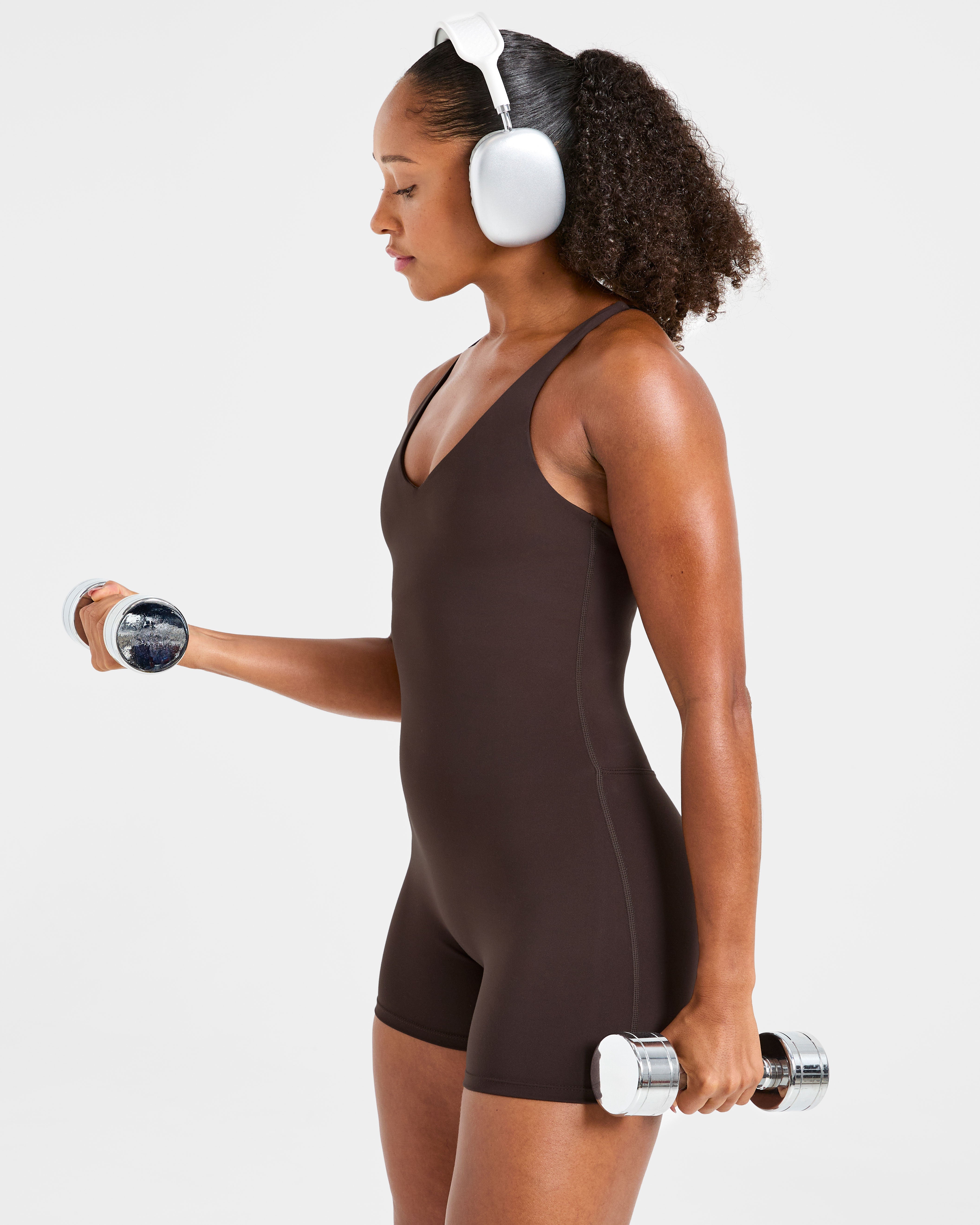 Staple Shorts All In One - Coffee Bruin