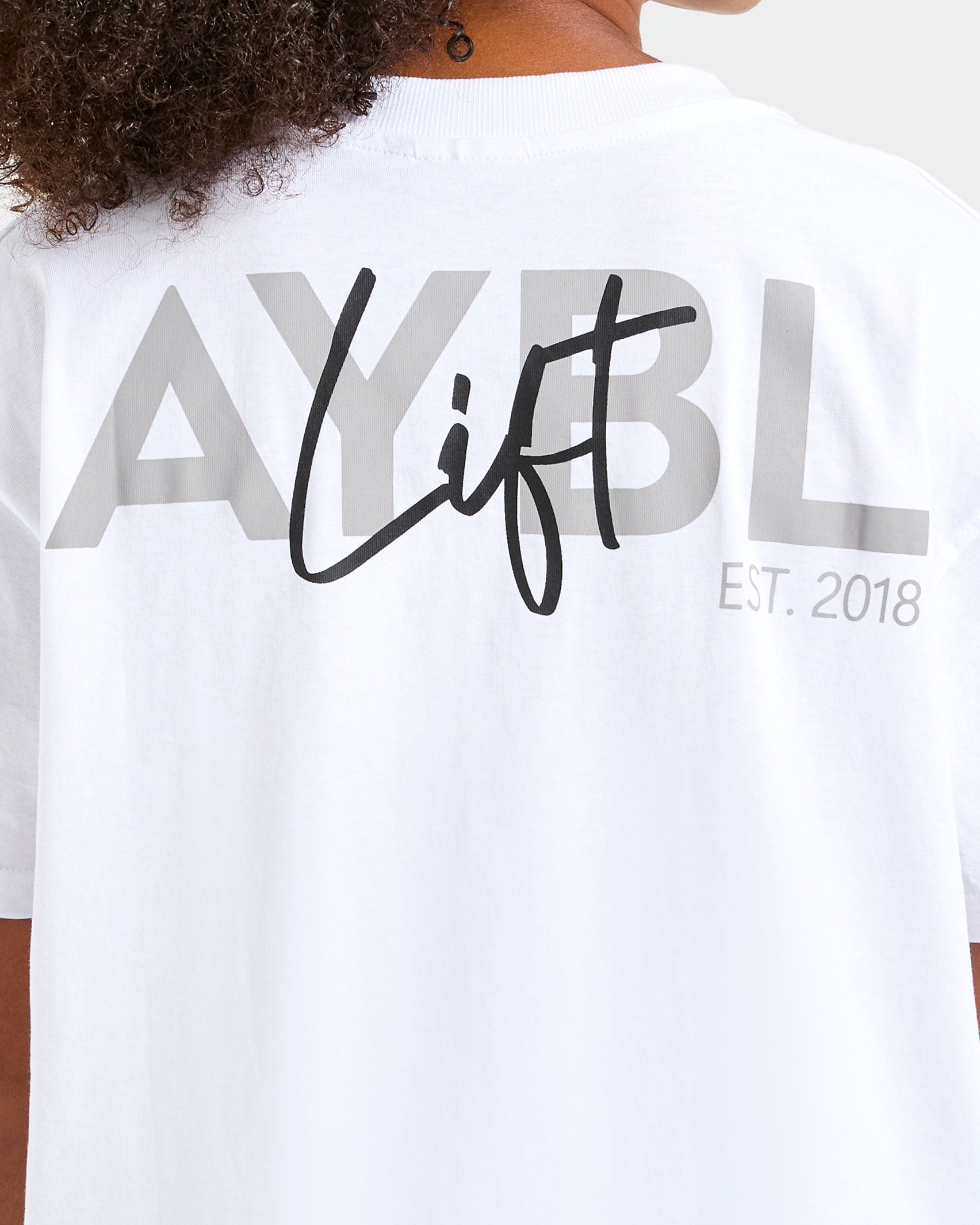 Lift Graphic Oversized T Shirt - Wit