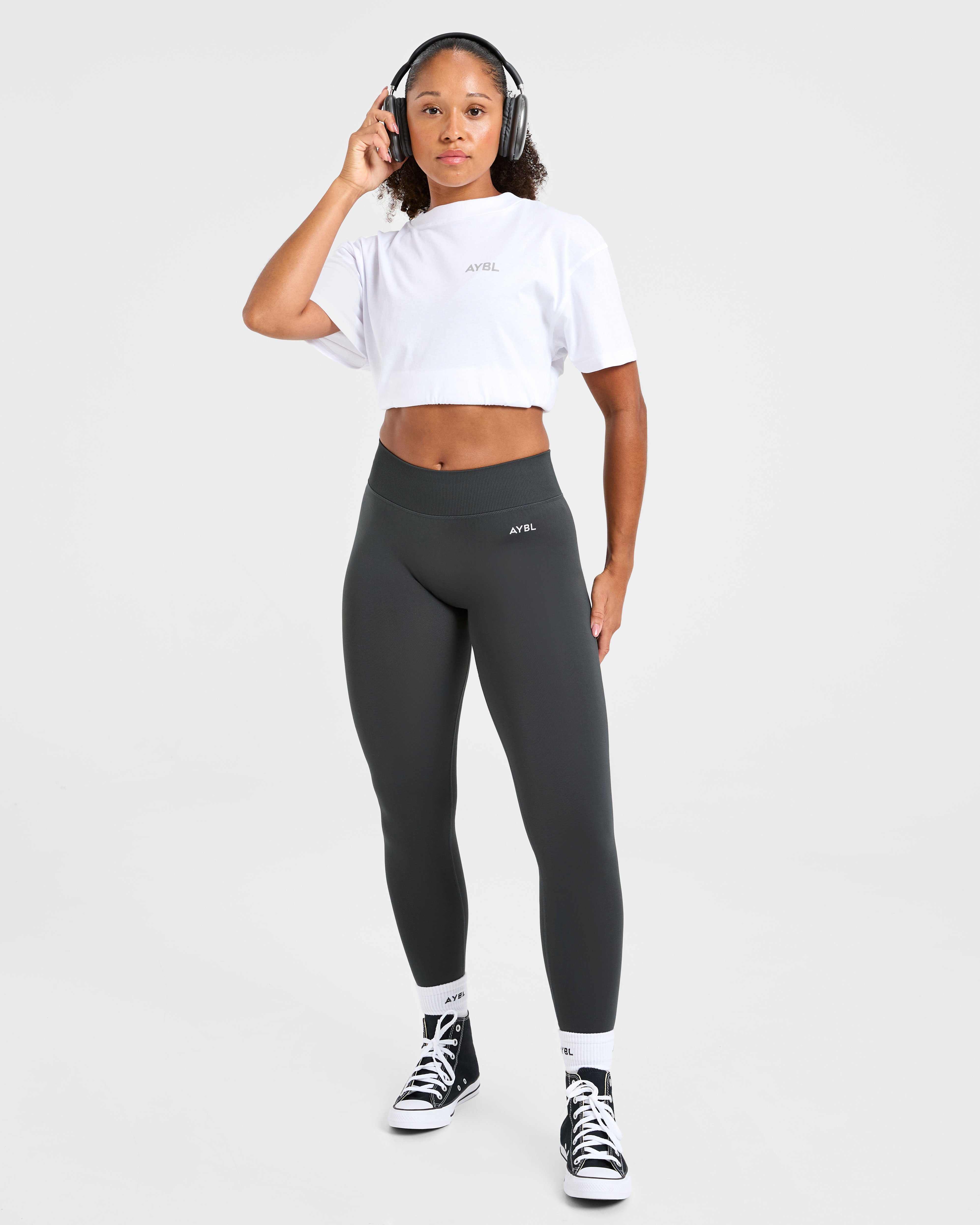 Lift Graphic Oversized T Shirt - Wit
