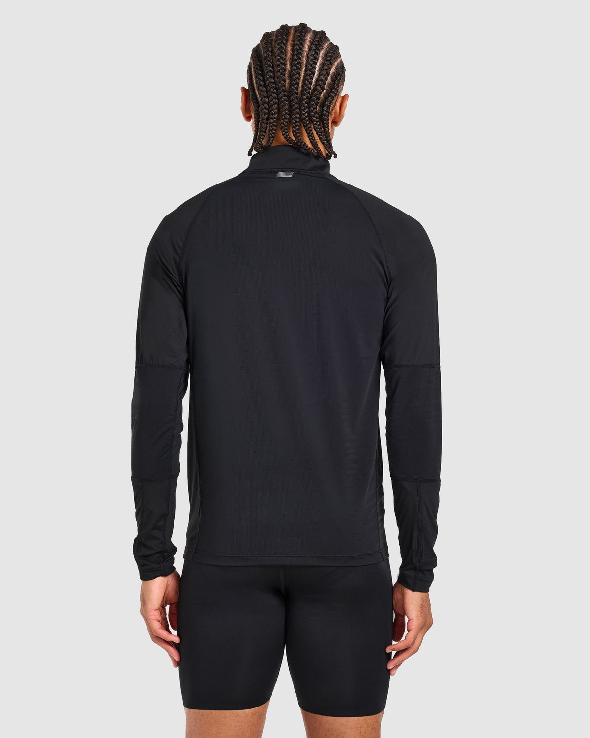 Run 1/4 Zip Pullover - Zwart