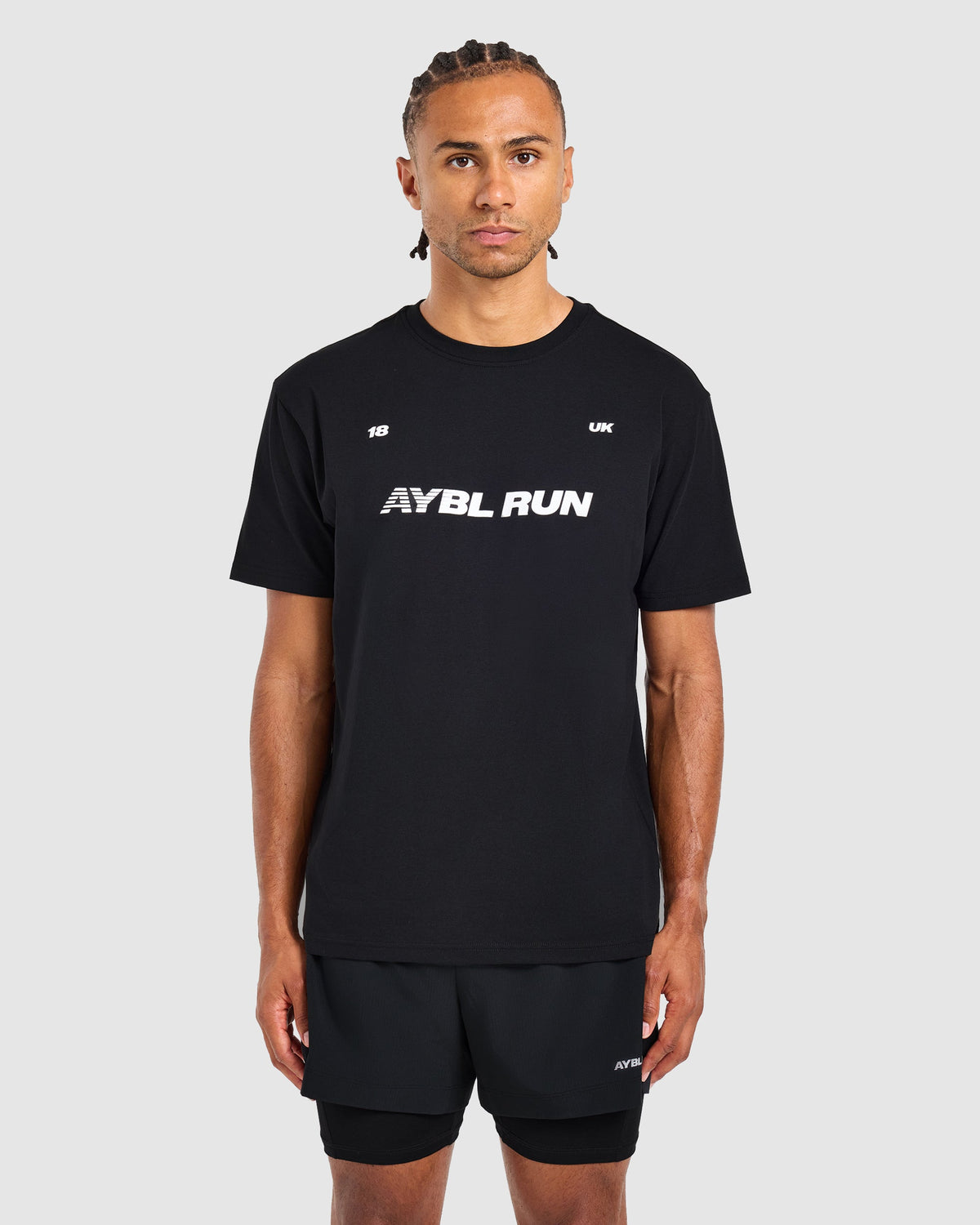 Run Graphic T Shirt - Zwart