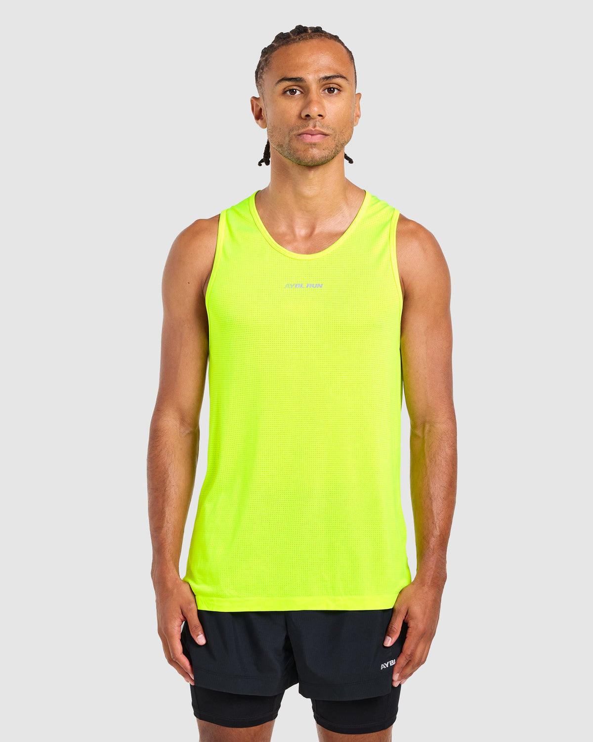 Run Seamless Tank - Neon Geel
