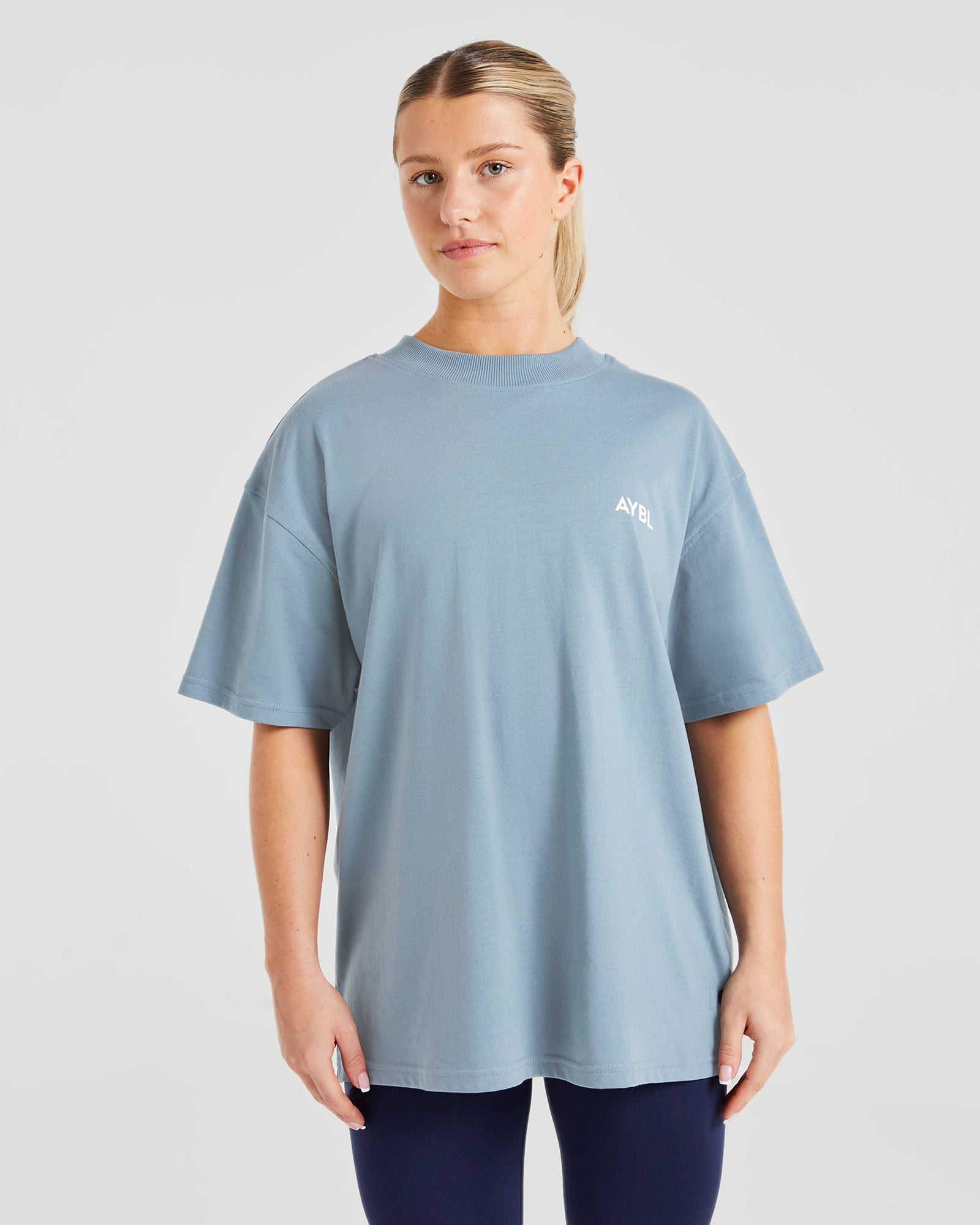 AYBL Club Oversized T Shirt - Vintage Blauw