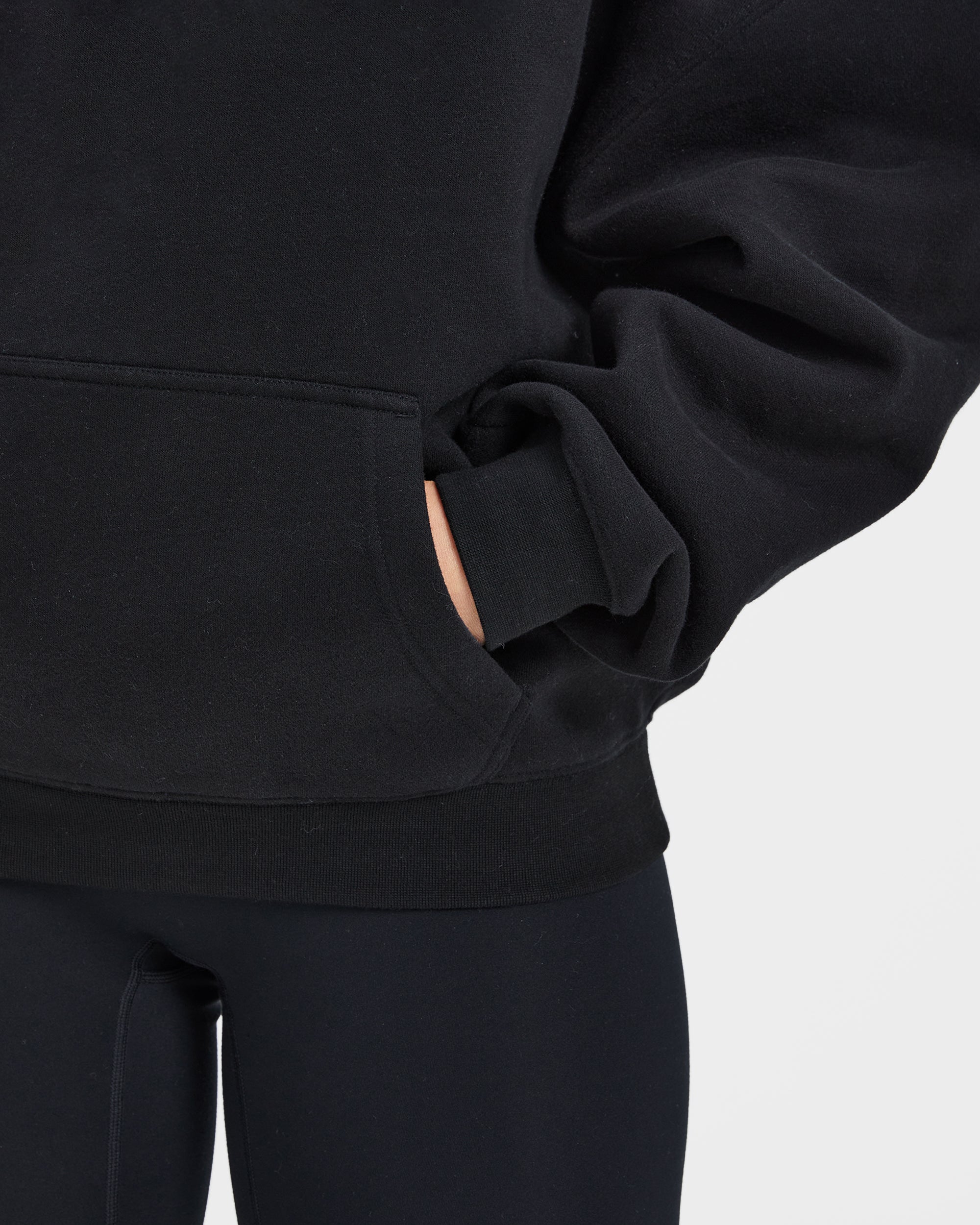 Sport Outline Oversized Hoodie - Zwart
