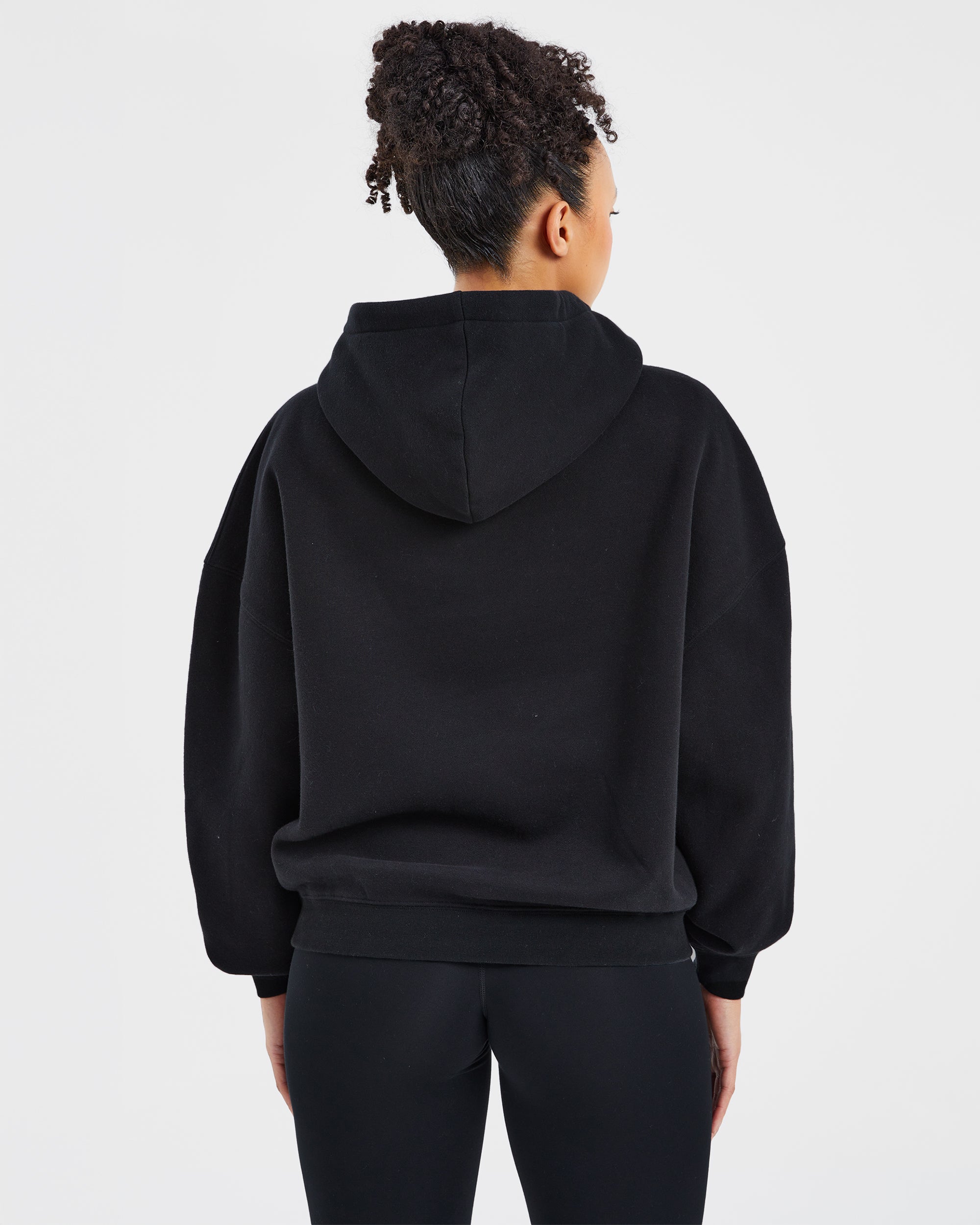 Sport Outline Oversized Hoodie - Zwart