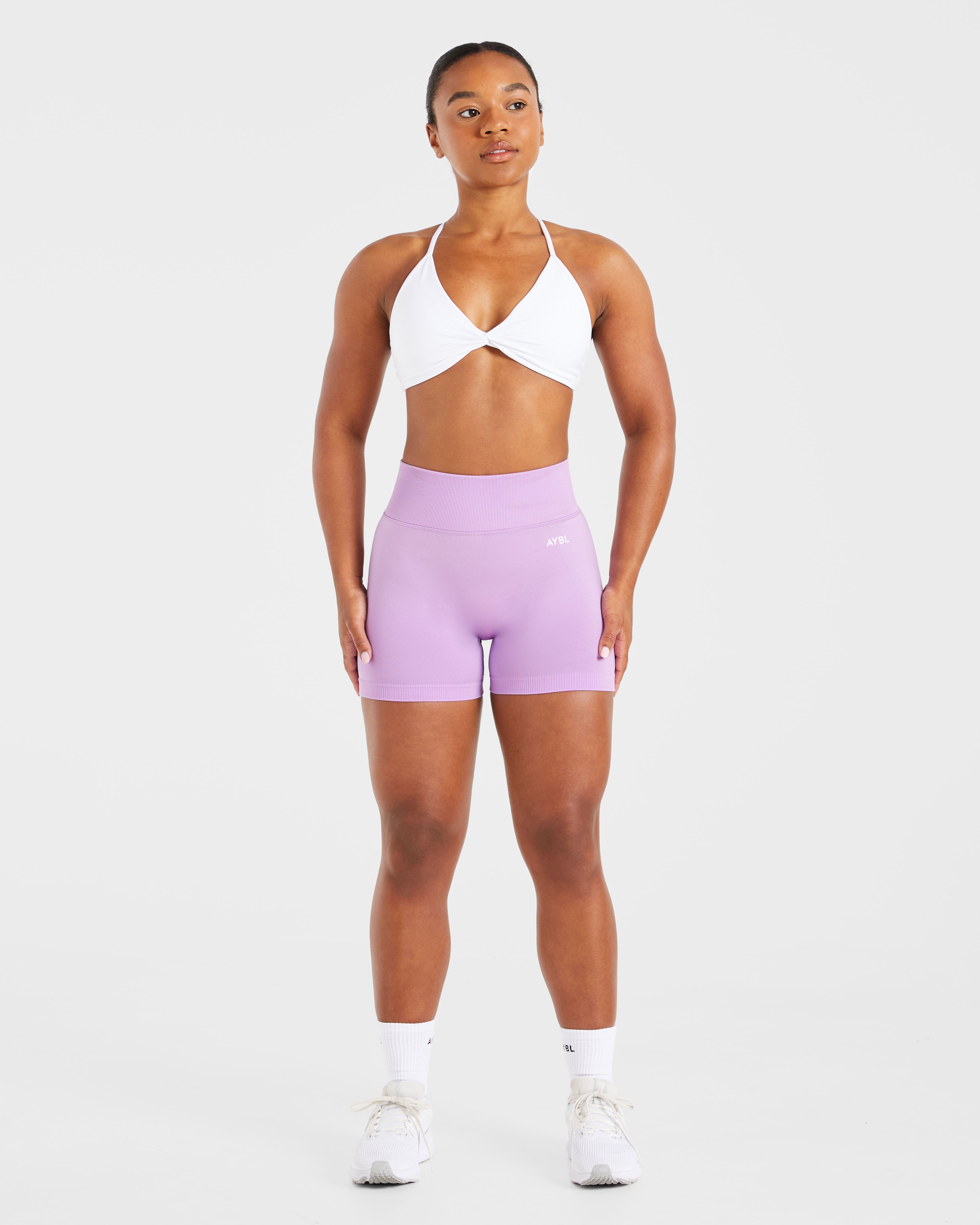Essential Twist Crossback Sports Bra - Wit