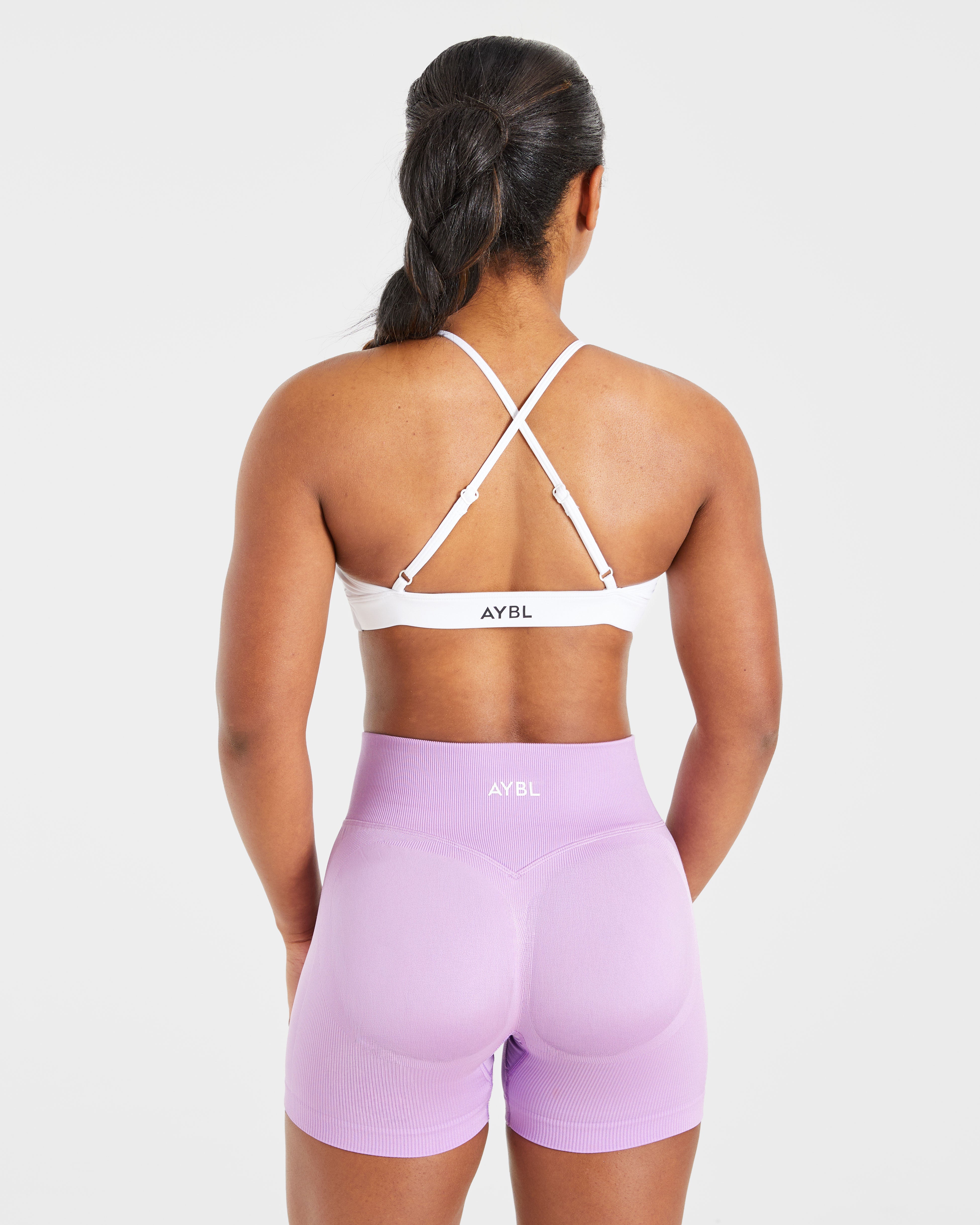 Essential Twist Crossback Sports Bra - Wit