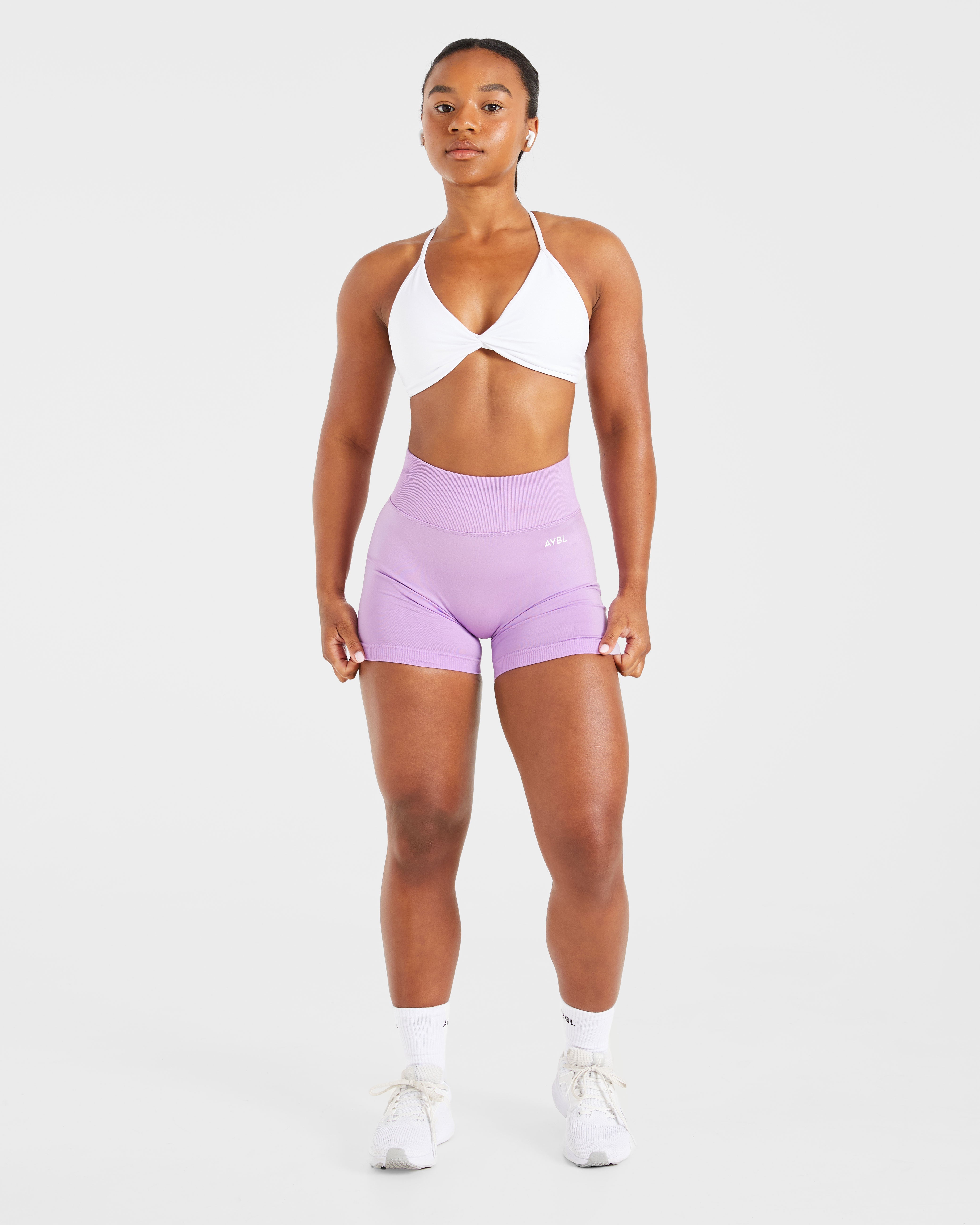Essential Twist Crossback Sports Bra - Wit