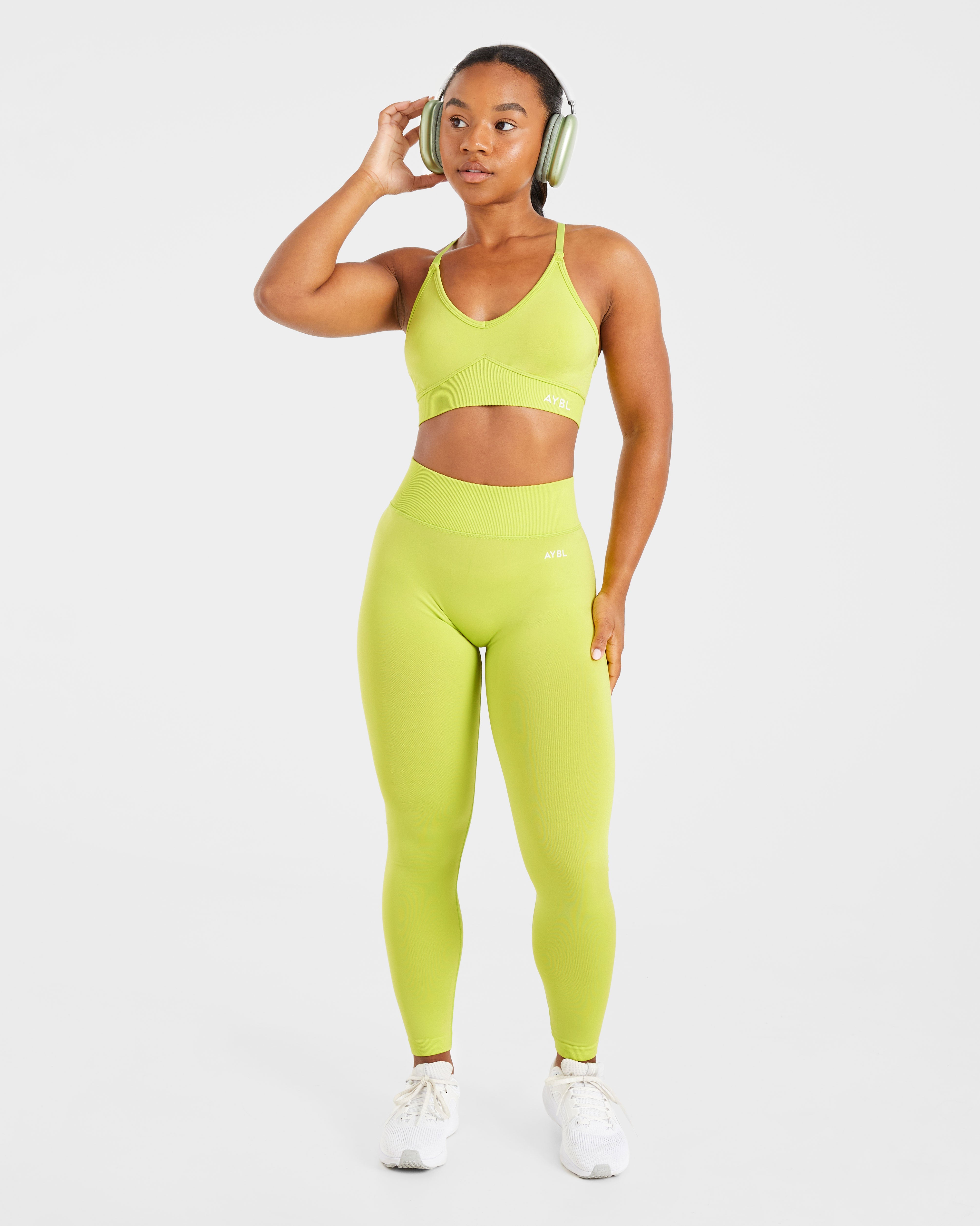 Adapt Seamless Sports Bra - Lime Groen