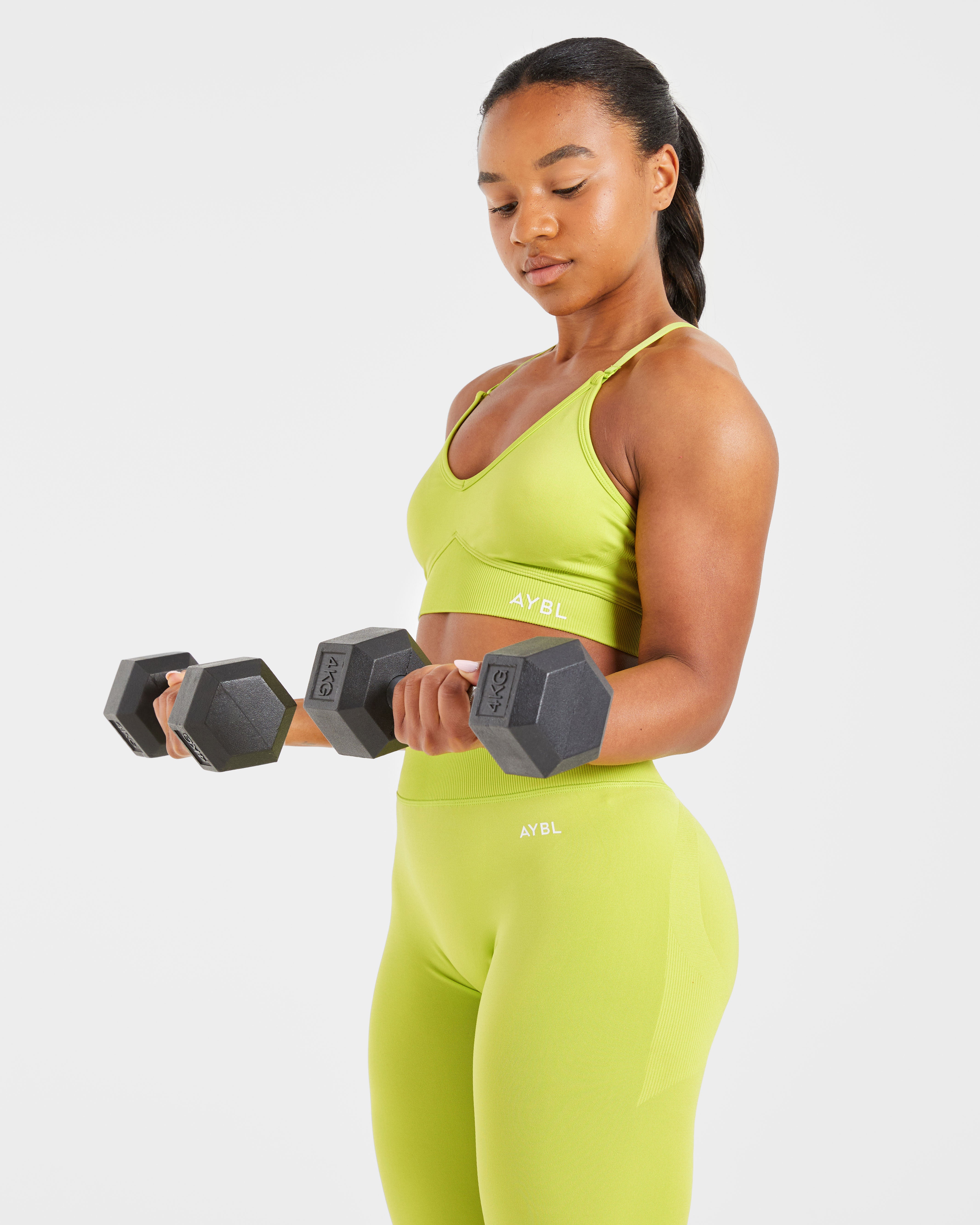 Adapt Seamless Sports Bra - Lime Groen