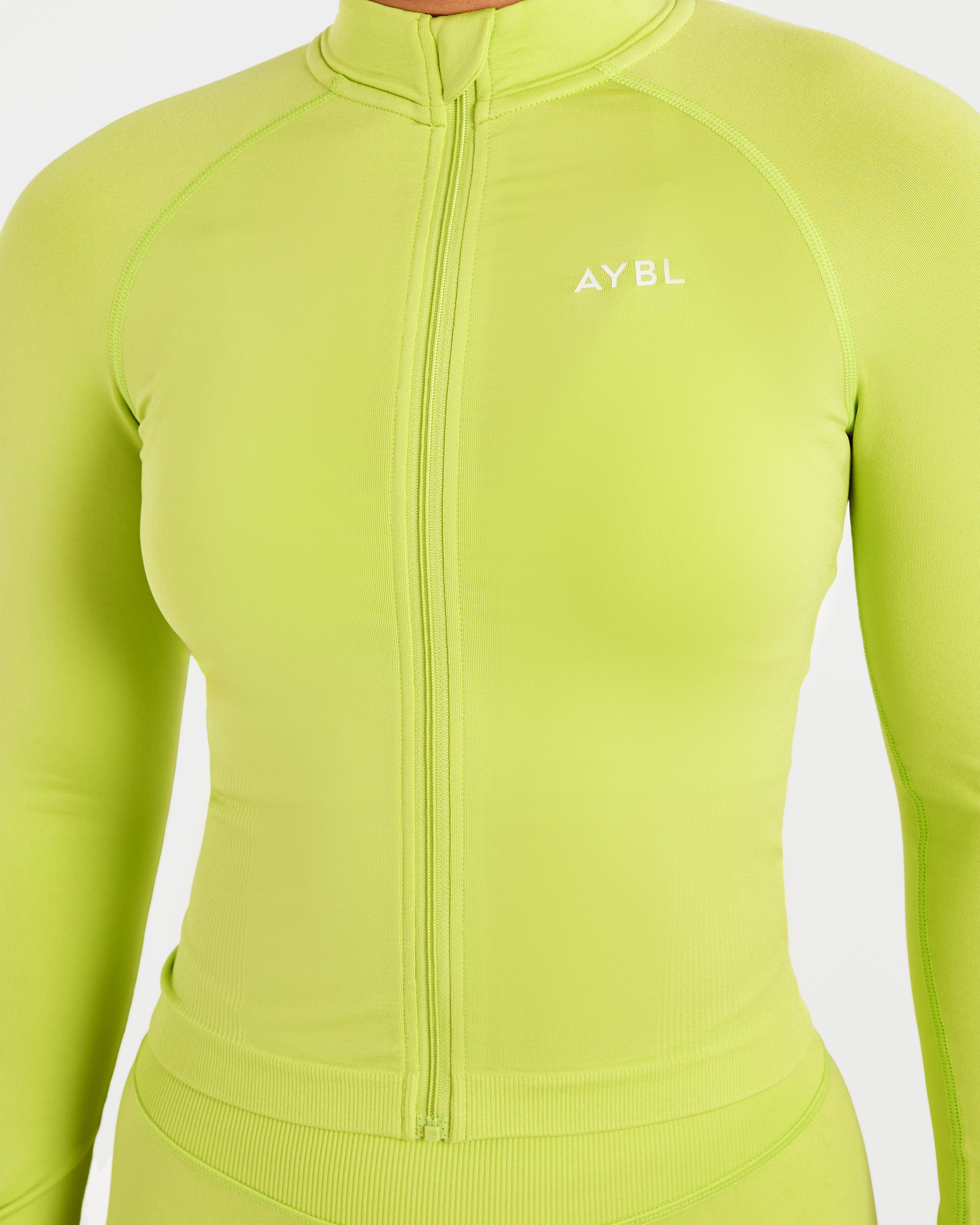 Adapt Seamless Jacket - Lime Groen