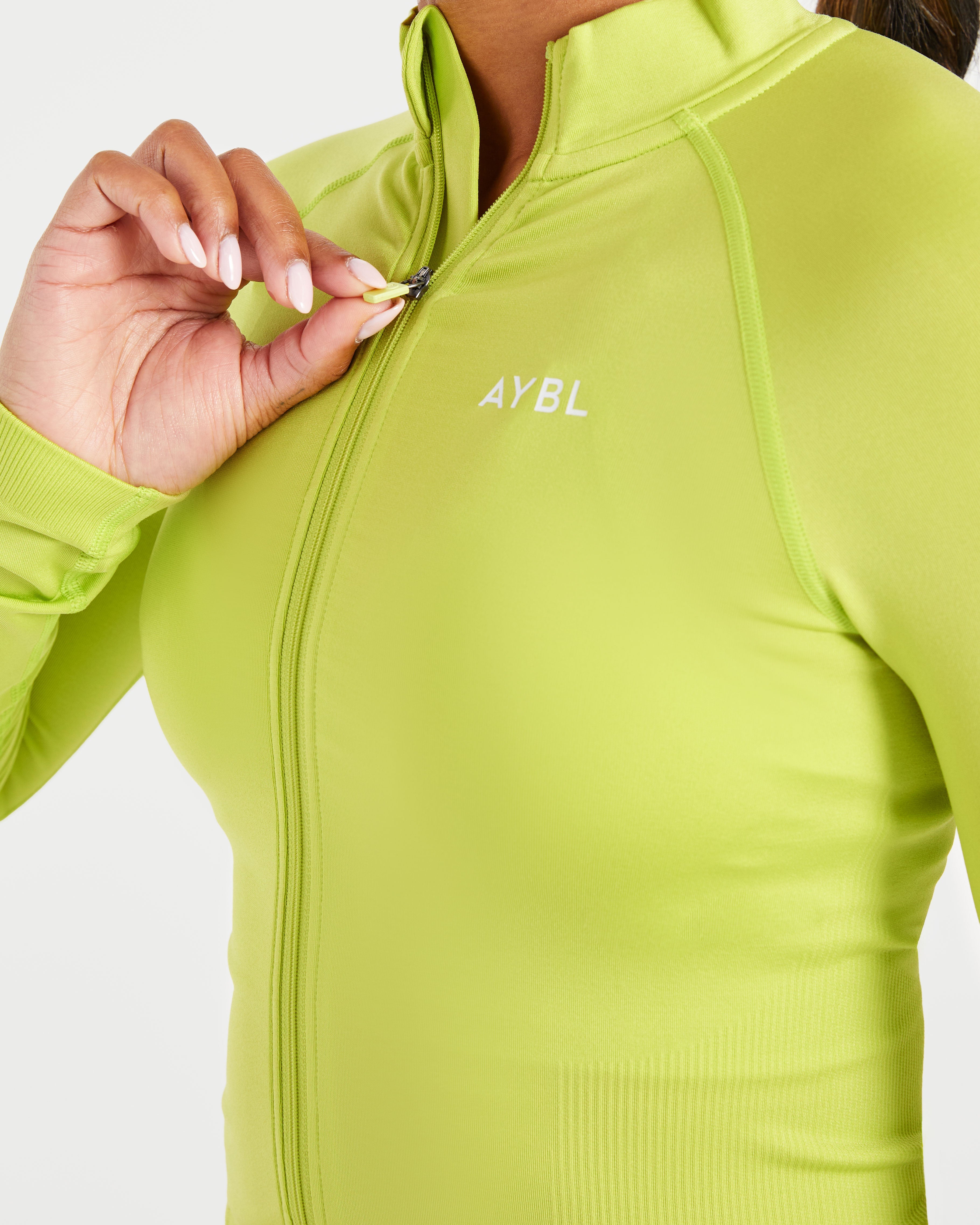 Adapt Seamless Jacket - Lime Groen