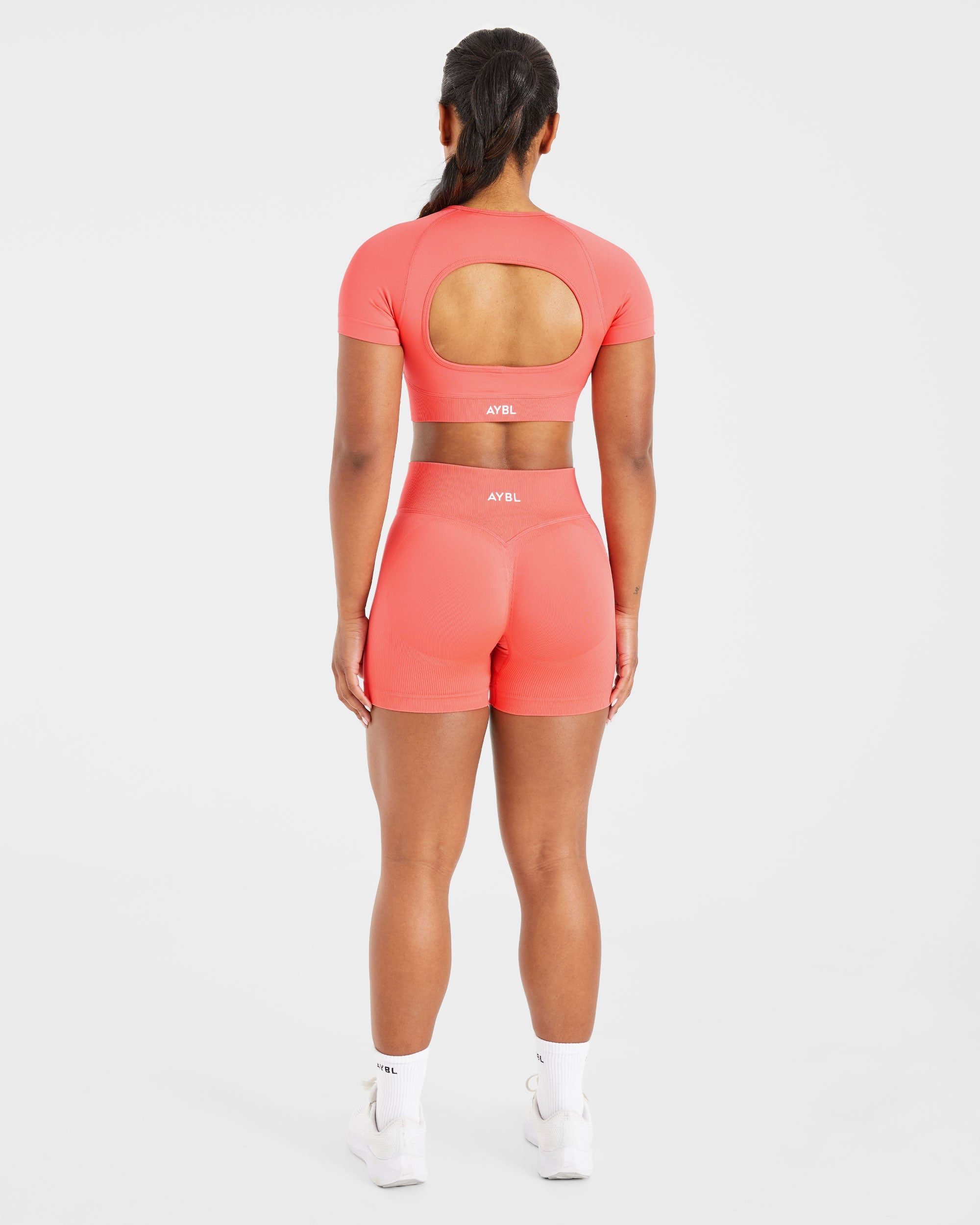Adapt Seamless Crop Top - Summer Perzik