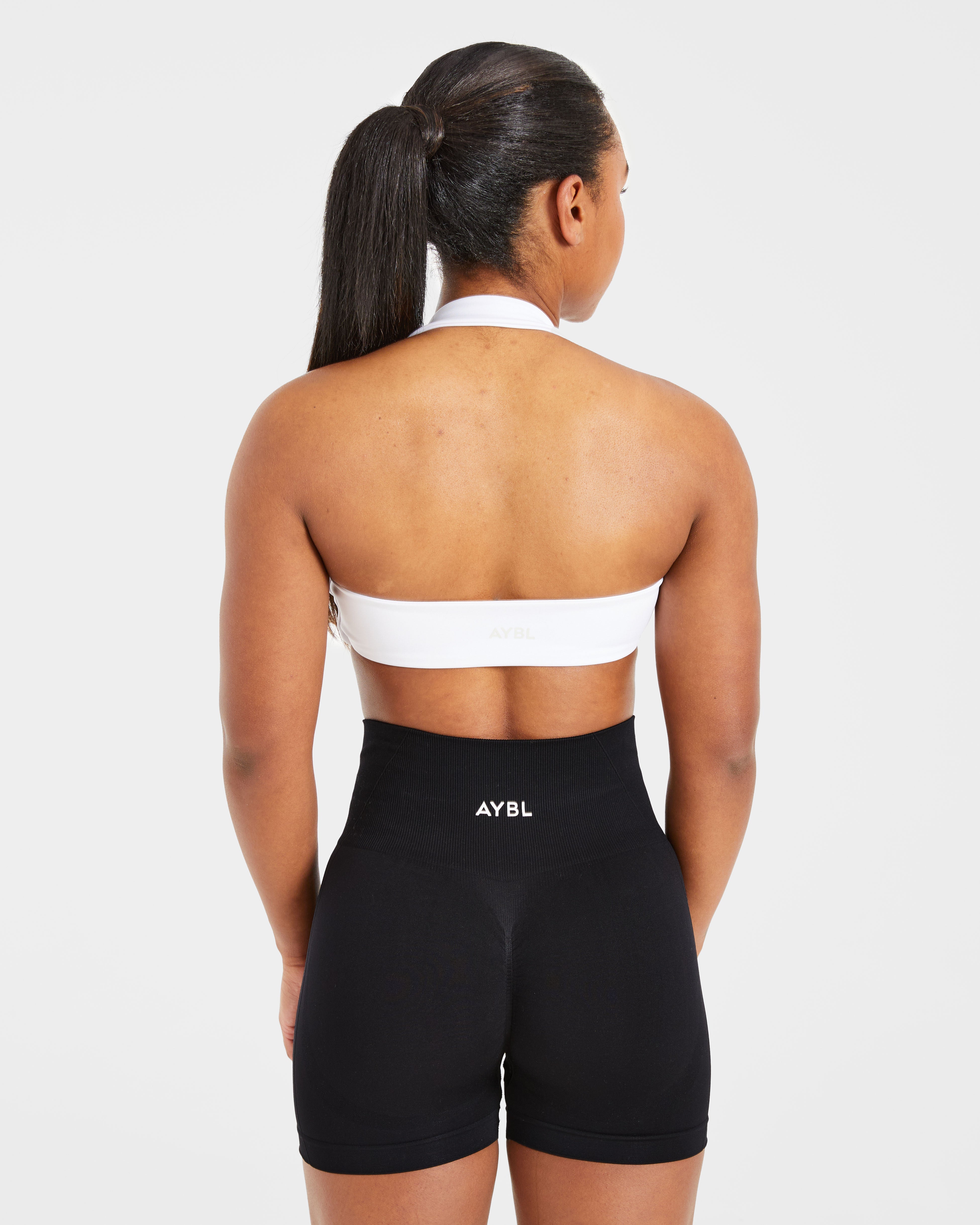 Essential Halterneck Sports Bra - Wit