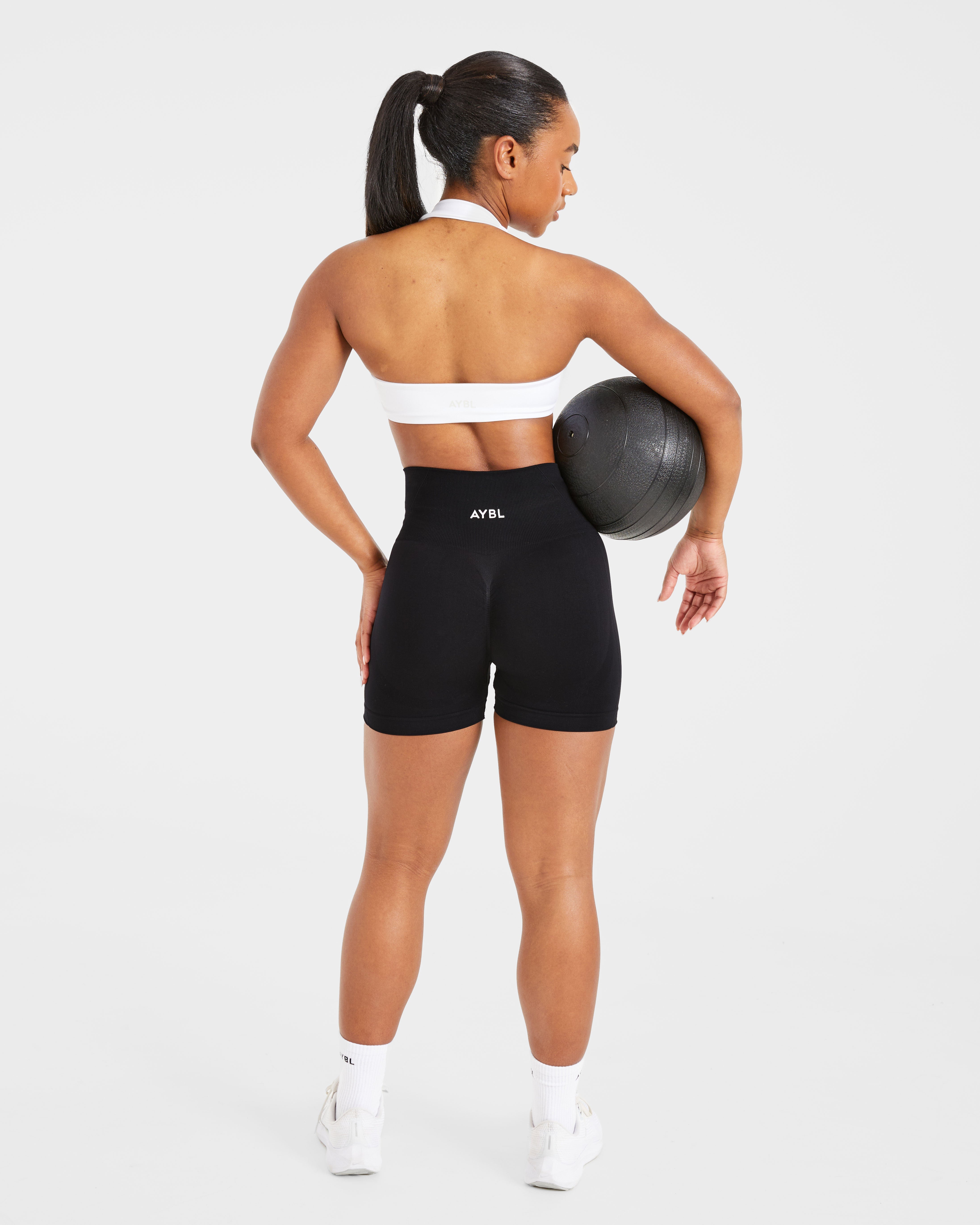 Essential Halterneck Sports Bra - Wit