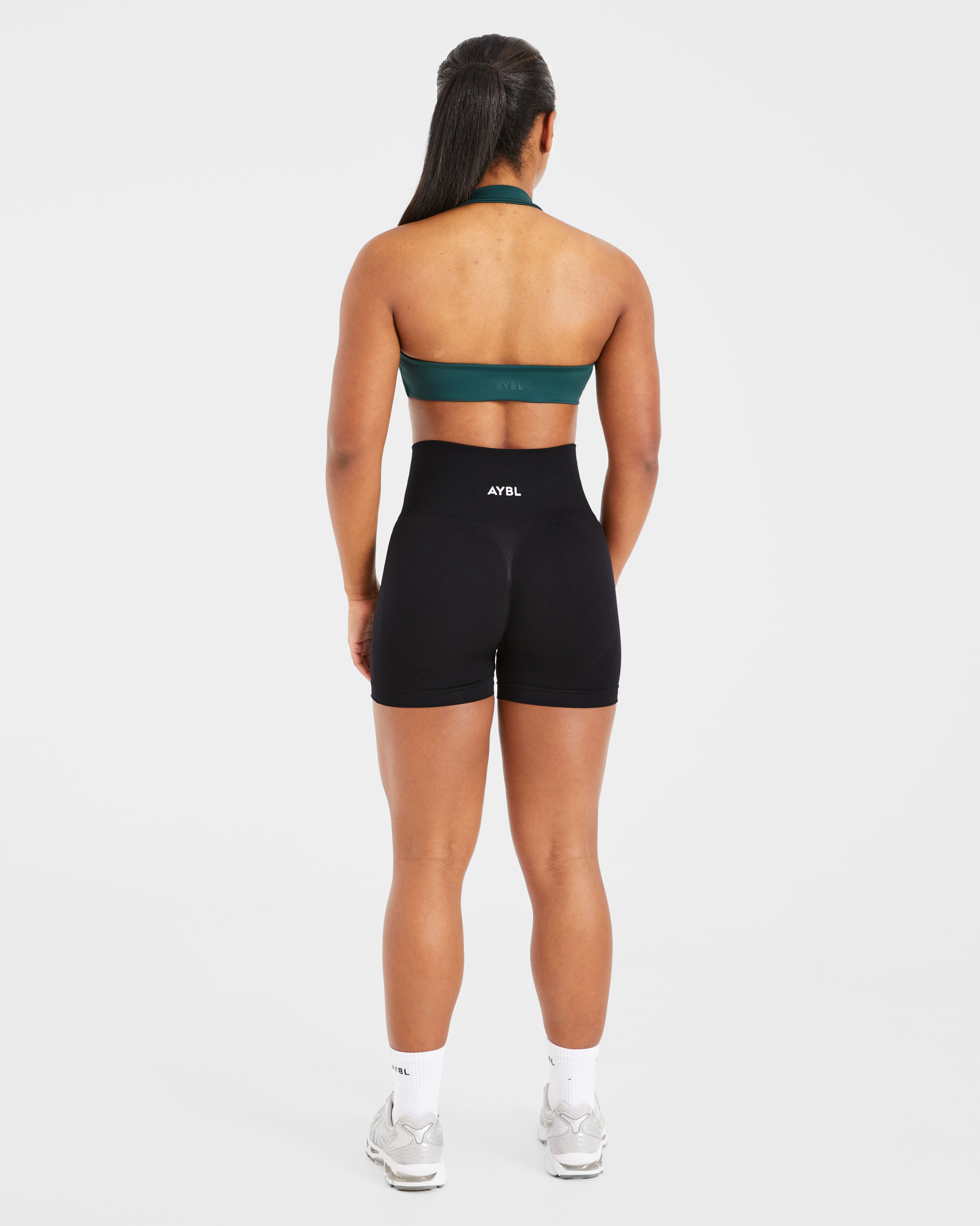 Essential Halterneck Sports Bra - Deep Groen