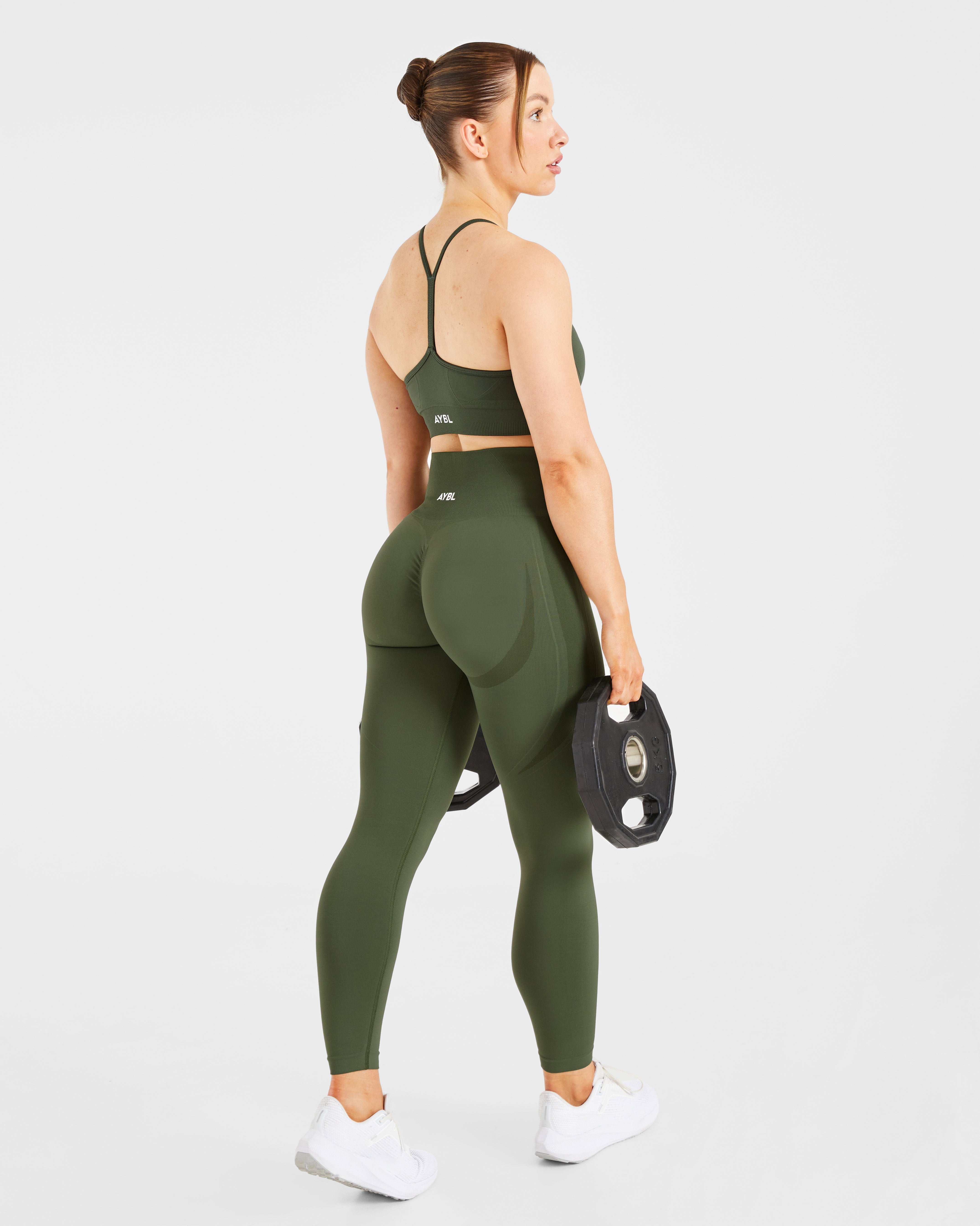 Empower Seamless Leggings - Khaki Groen