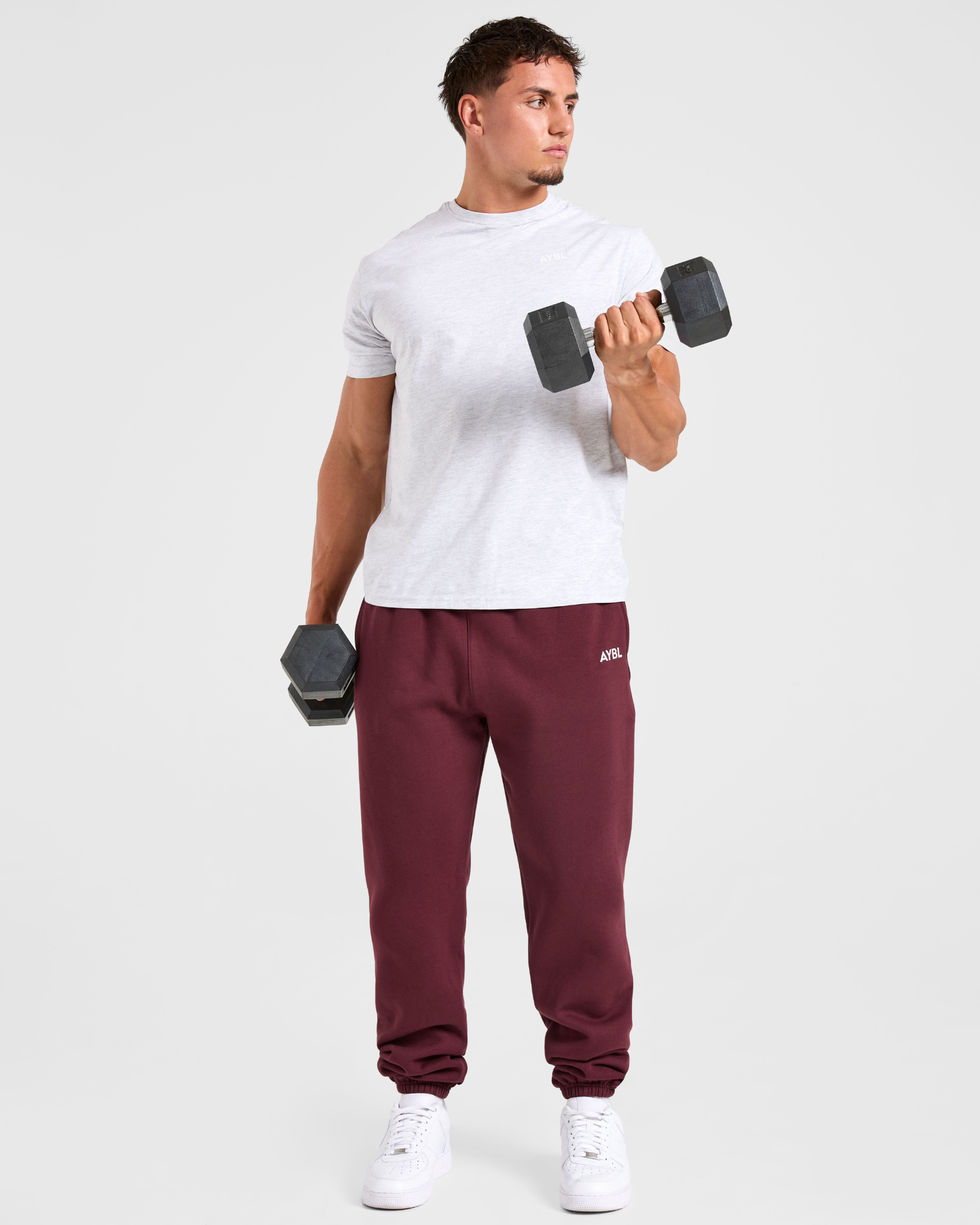 Essential Oversized Joggers - Burgundy Rood