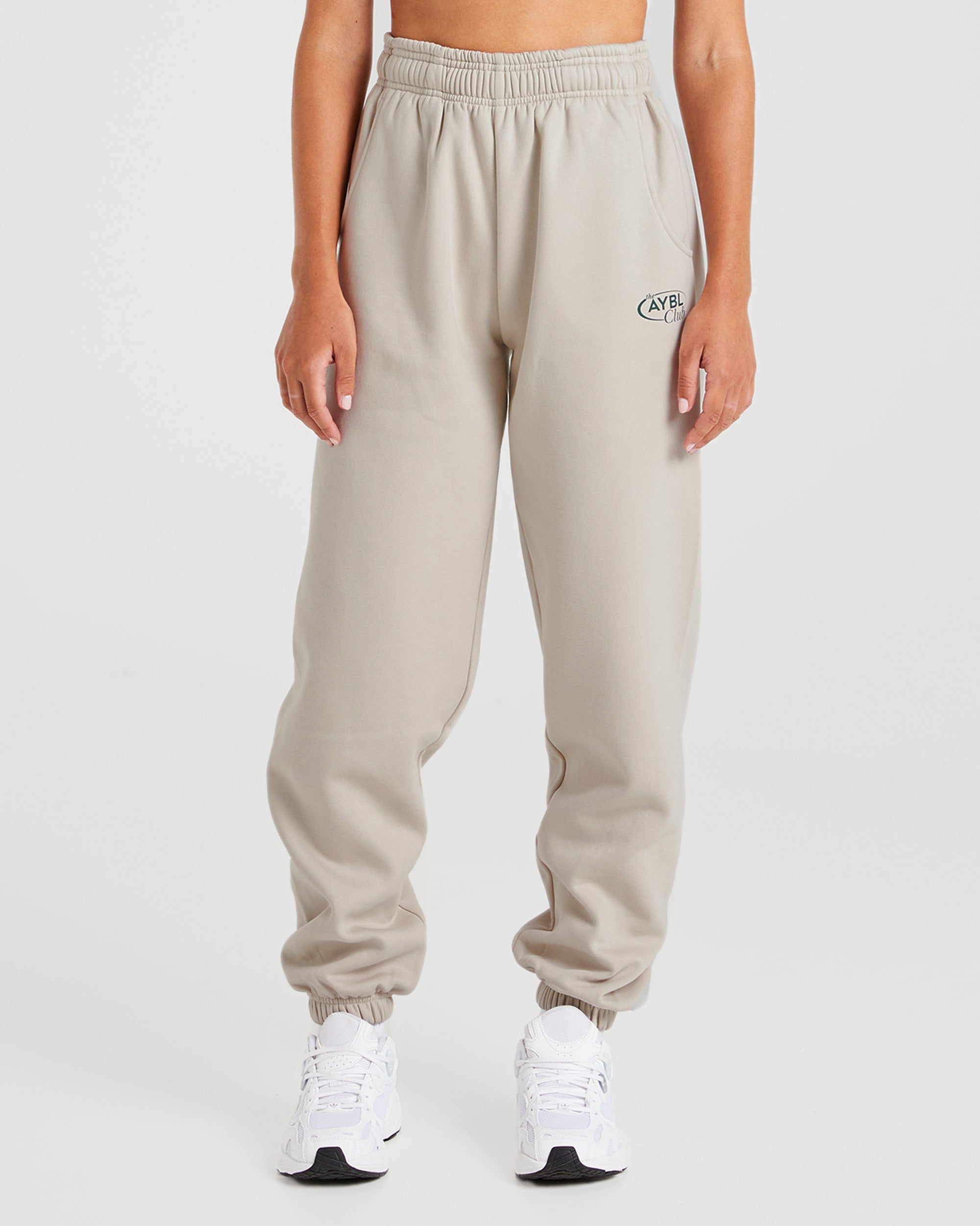AYBL Club Oversized Joggers - Sand/Groen