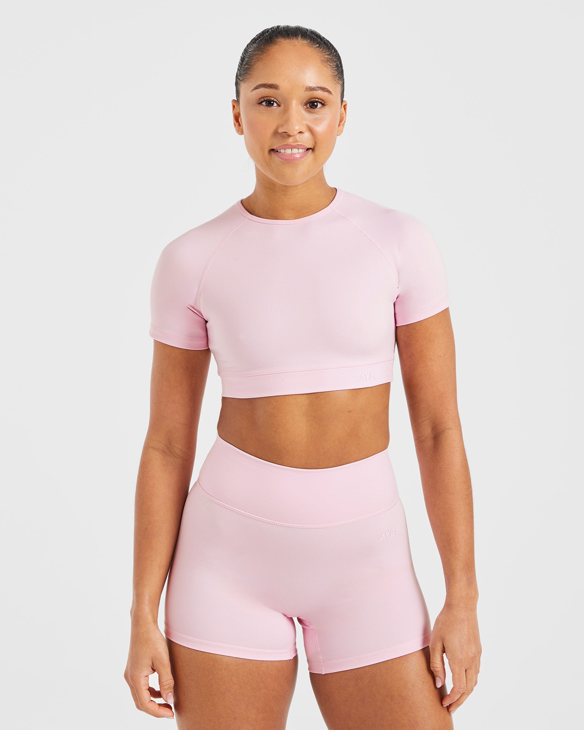 Staple Crop Top - Pastel Roze