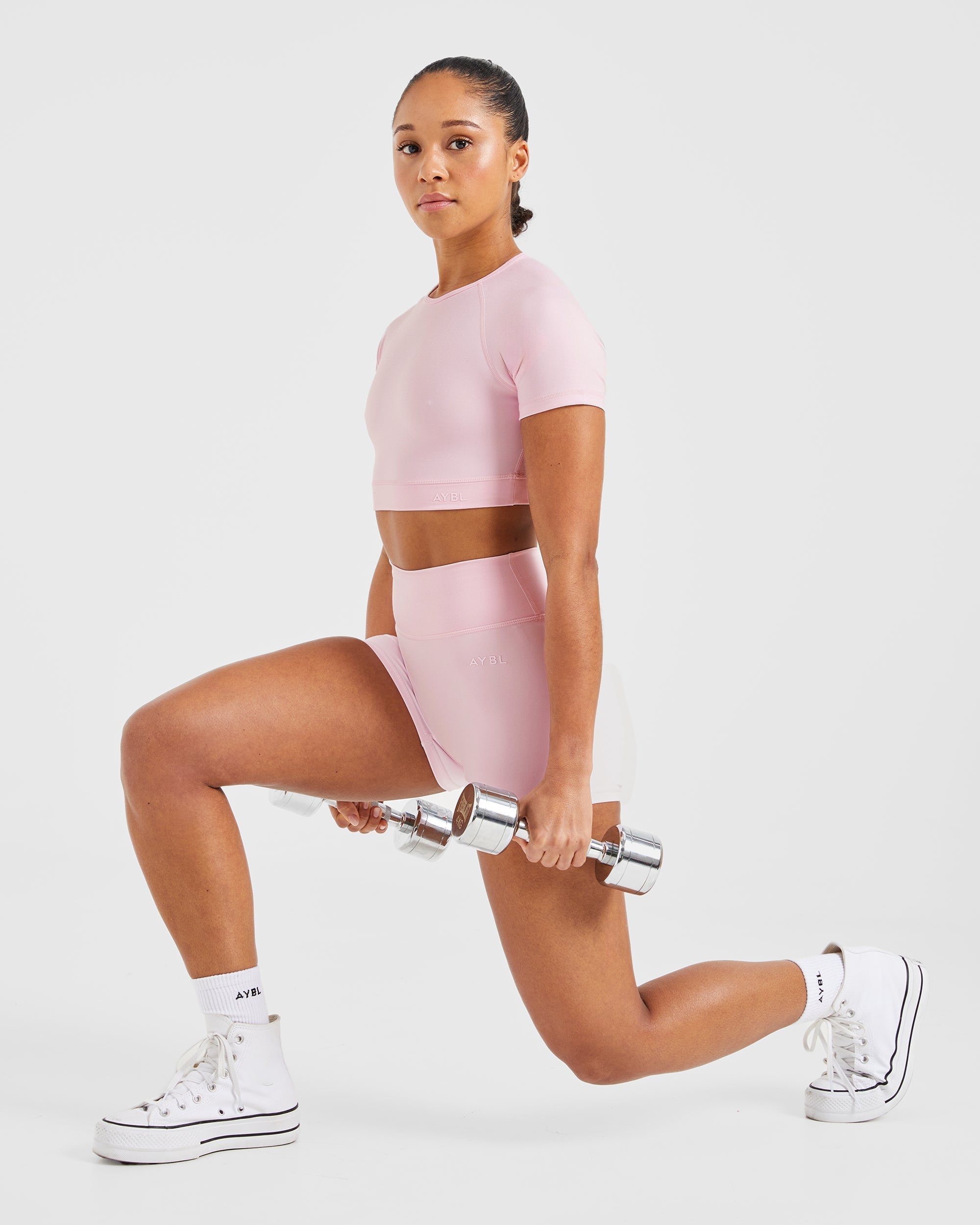 Staple Crop Top - Pastel Roze