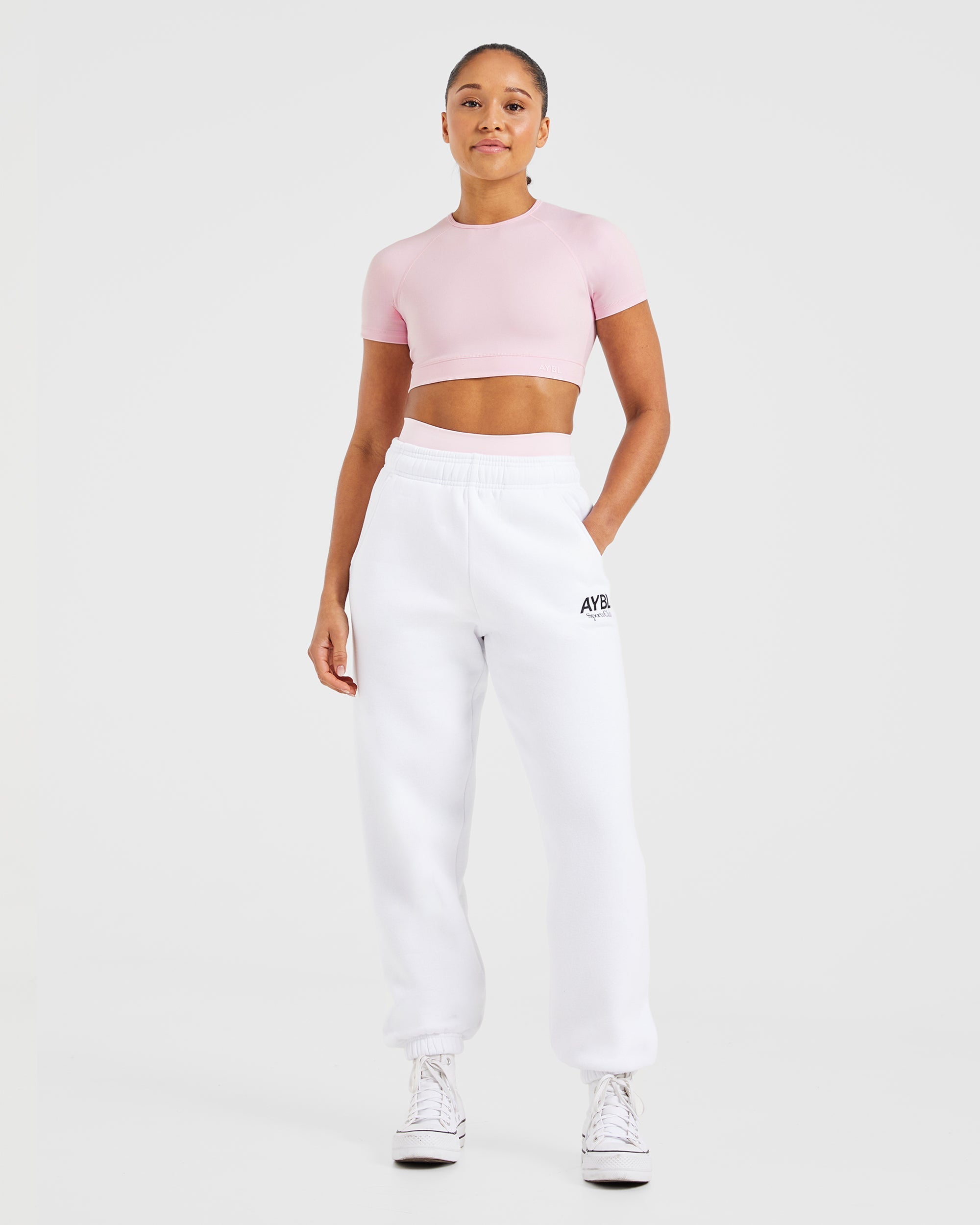 Staple Crop Top - Pastel Roze