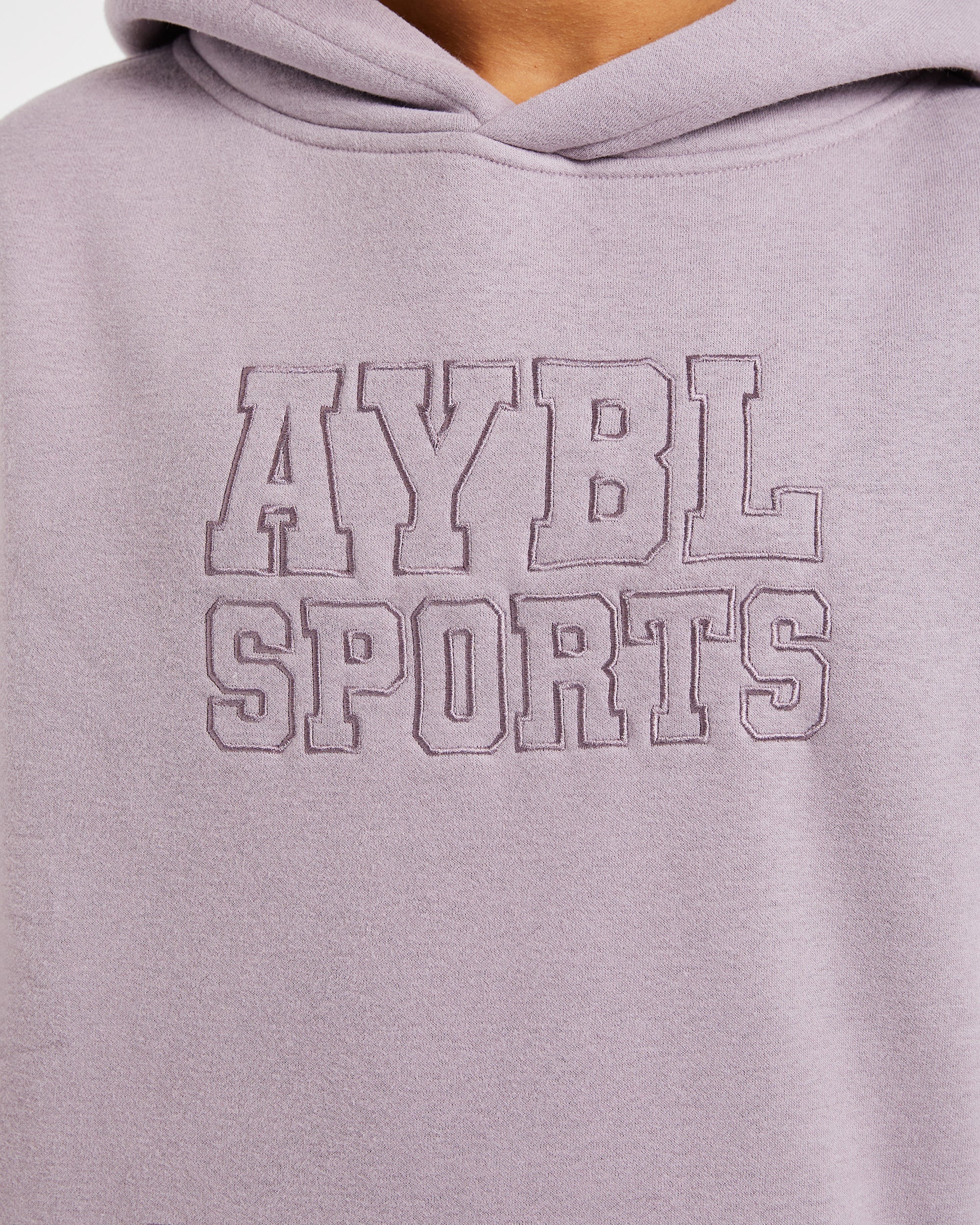 Sport Outline Oversized Hoodie - Mauve Paars