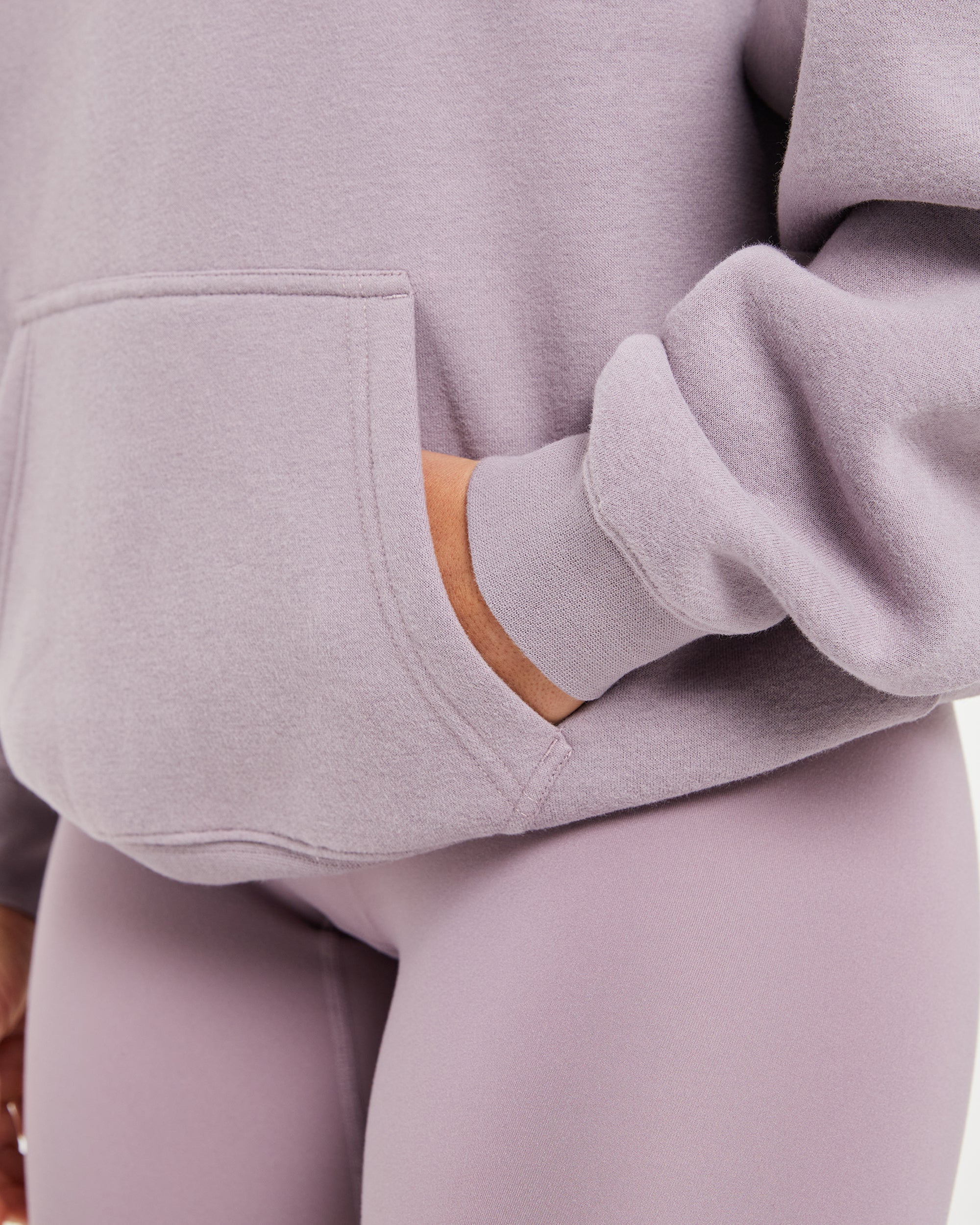 Sport Outline Oversized Hoodie - Mauve Paars
