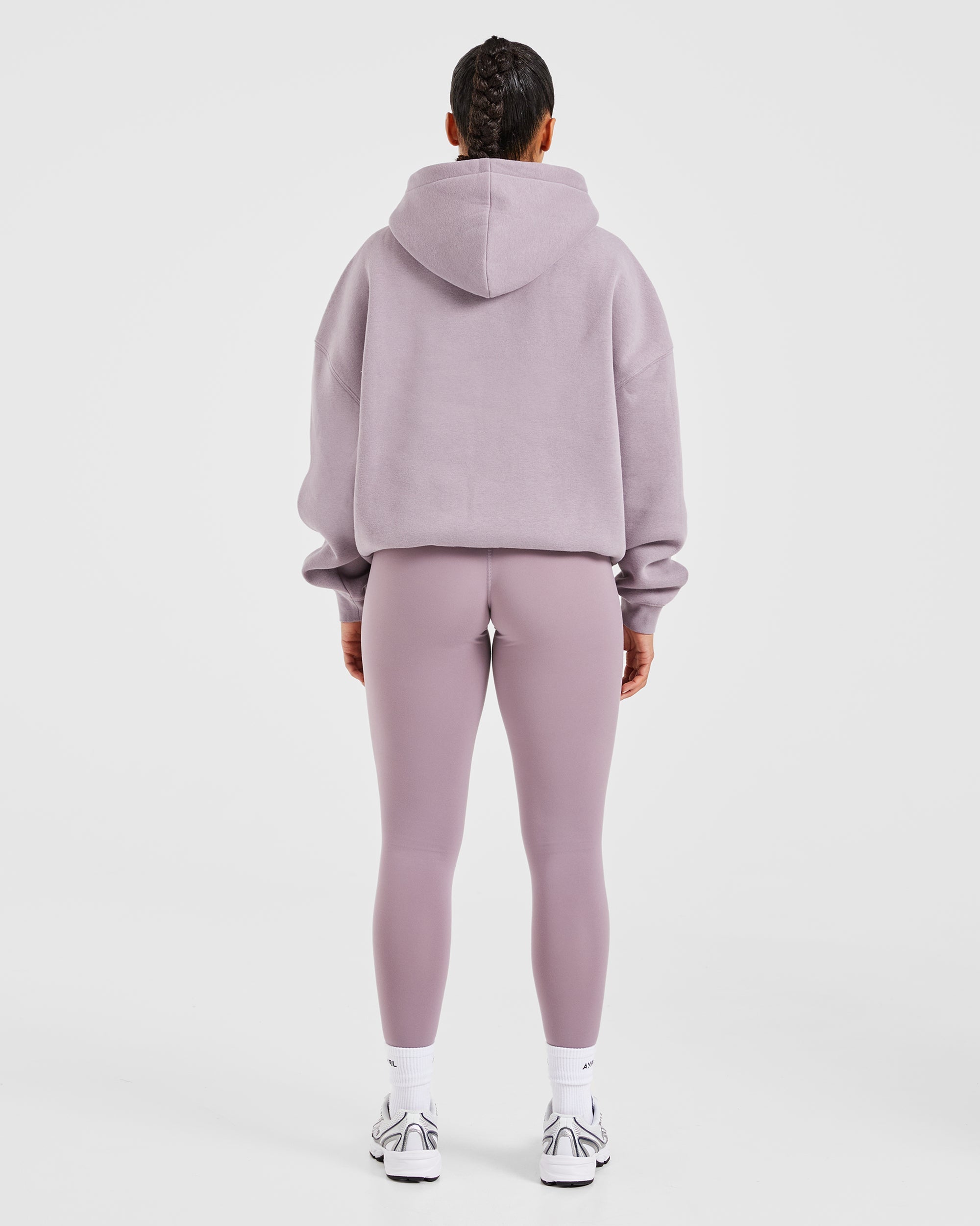 Sport Outline Oversized Hoodie - Mauve Paars