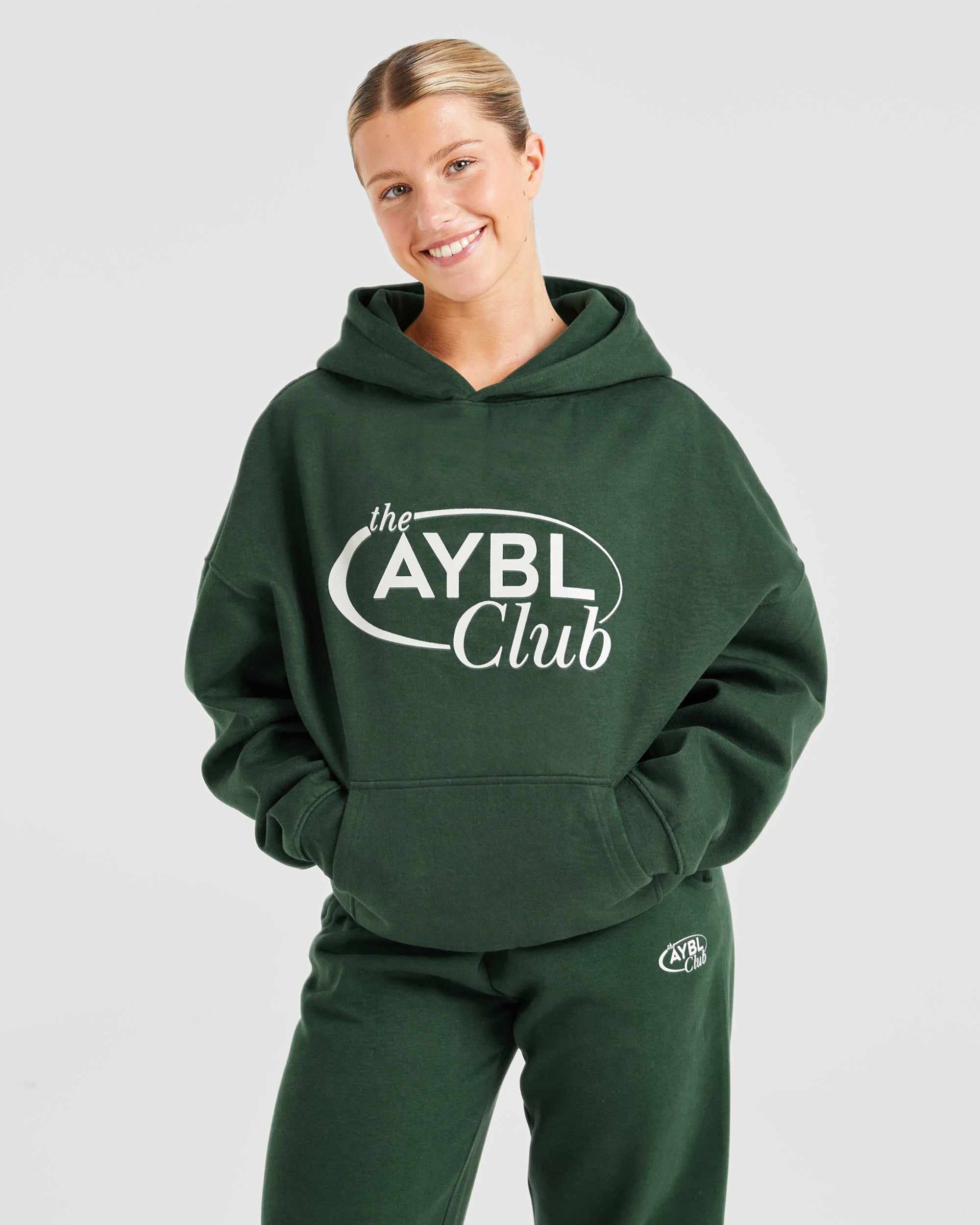 AYBL Club Oversized Hoodie - Groen/Sand