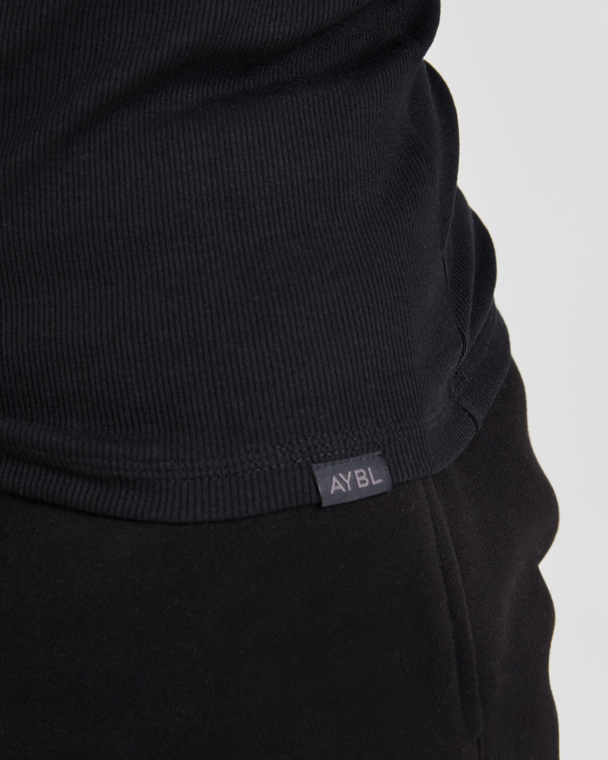 Muscle Ribbed Tank - Zwart