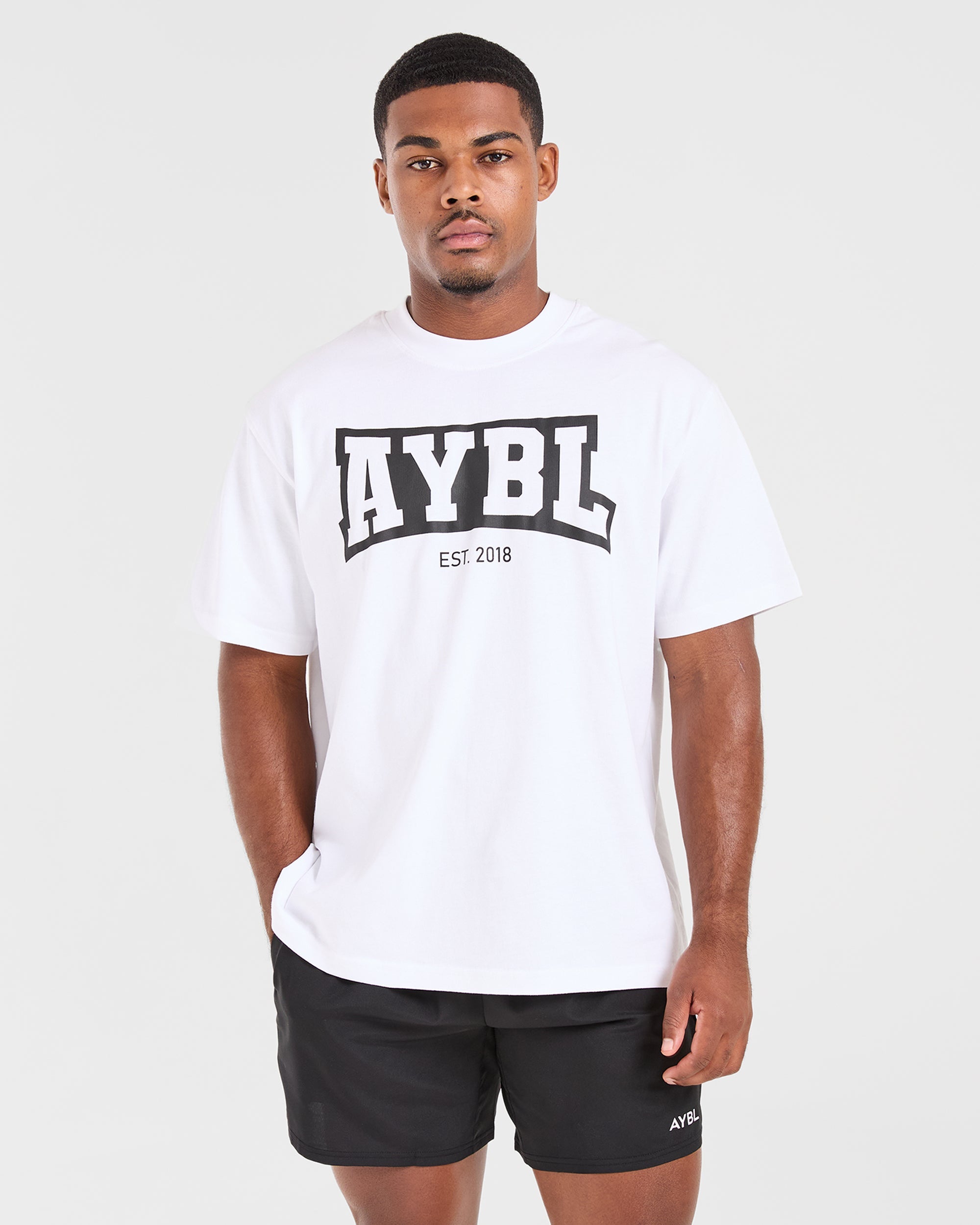 Academy Oversized T Shirt - Wit