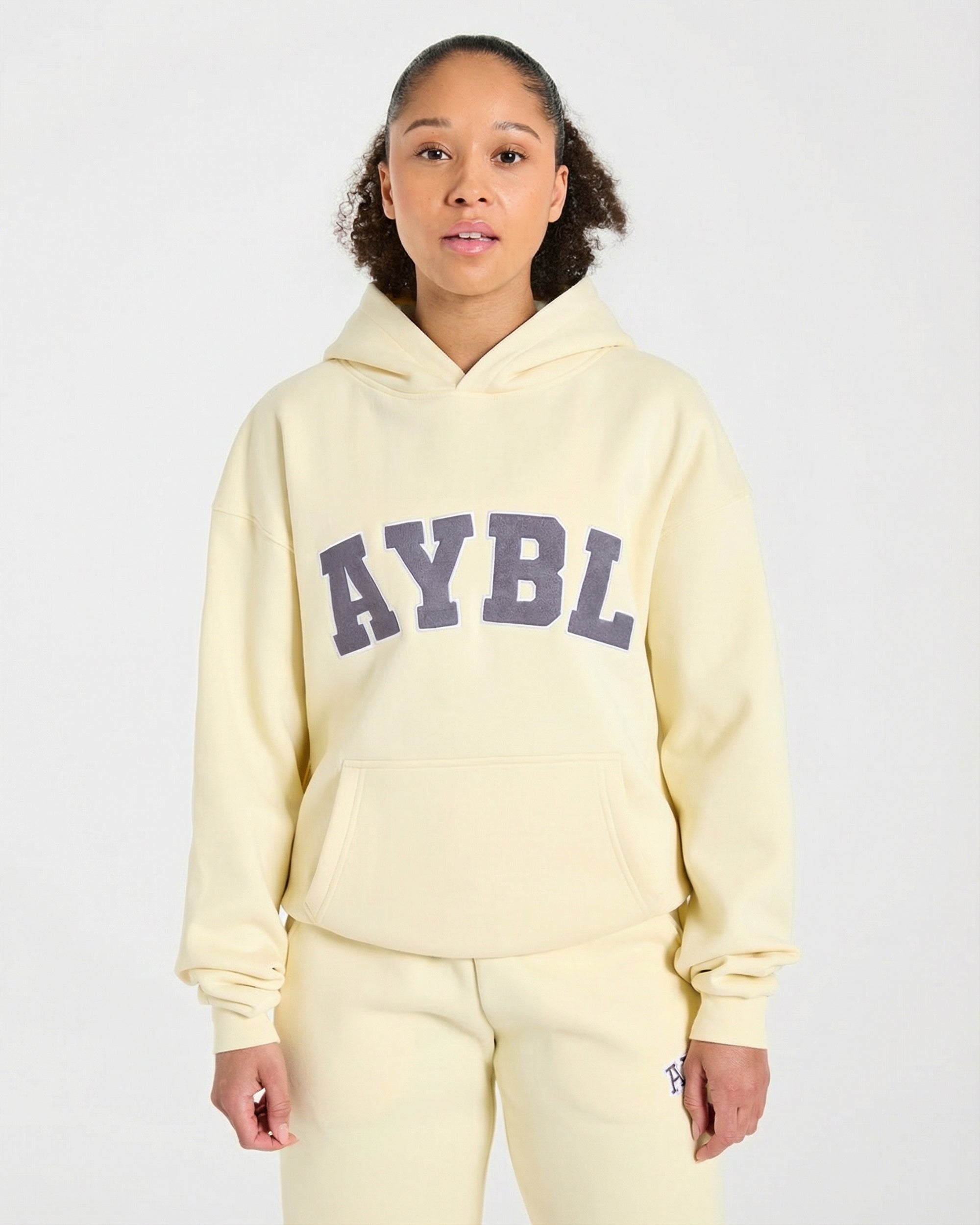 Varsity 2.0 Oversized Hoodie - Butter Geel