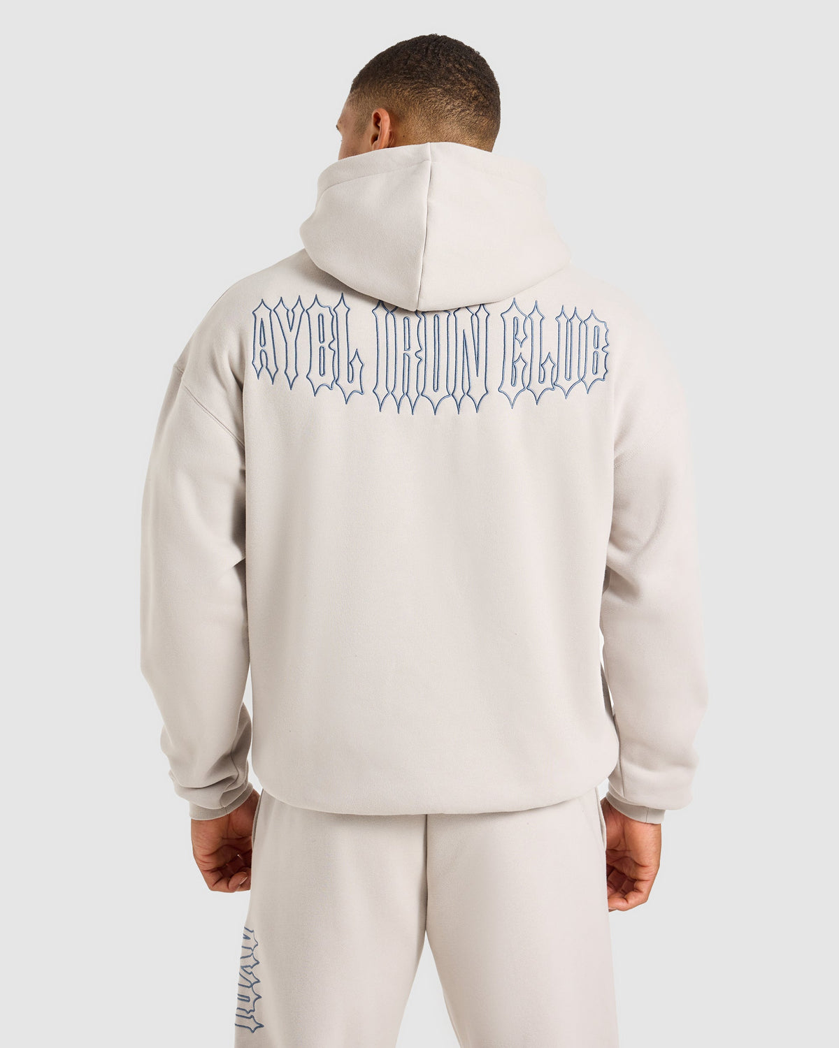 AYBL Iron Club Oversized Hoodie - Cloud Grijs