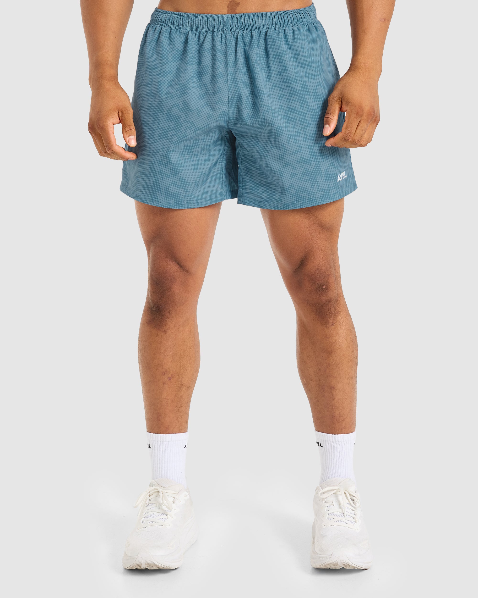 Core 5" Shorts - Blauw Camo