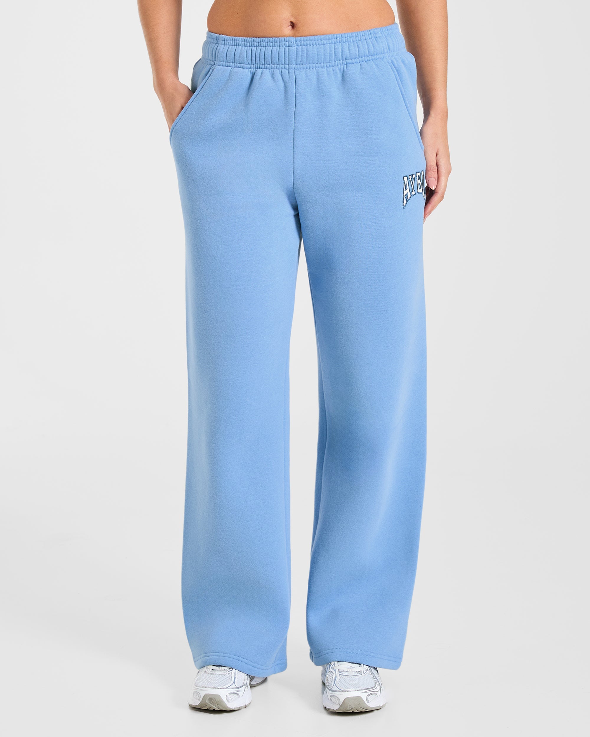 AYBL Club Oversized Straight Leg Joggers - Blauw