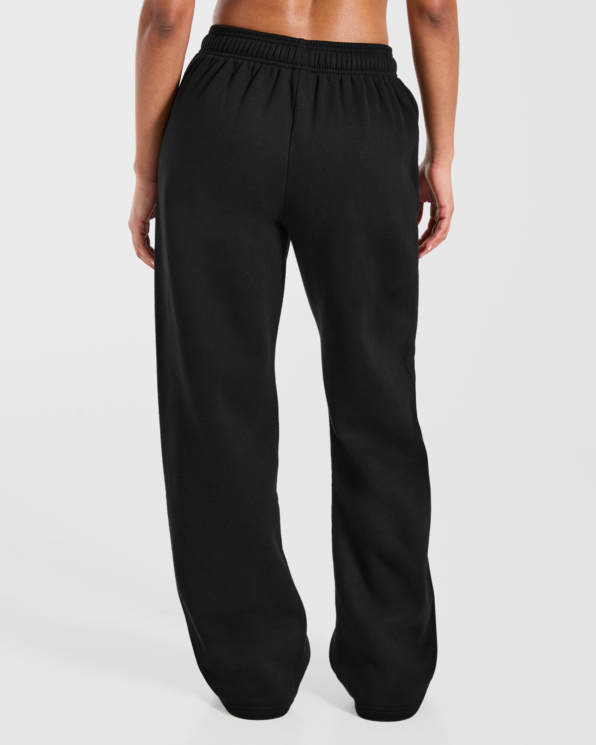 AYBL Club Oversized Straight Leg Joggers - Zwart
