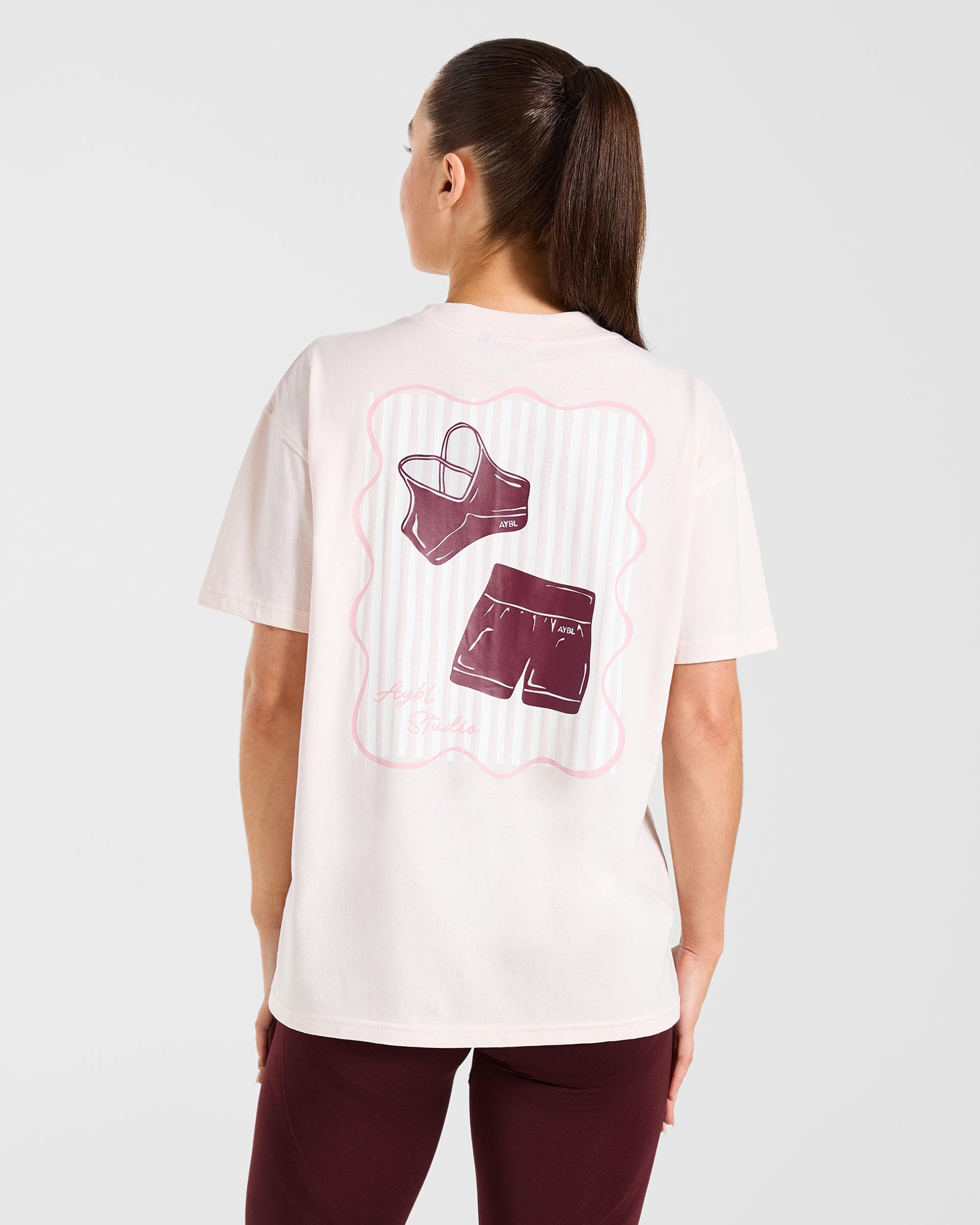 AYBL Studio Oversized T Shirt - Roze