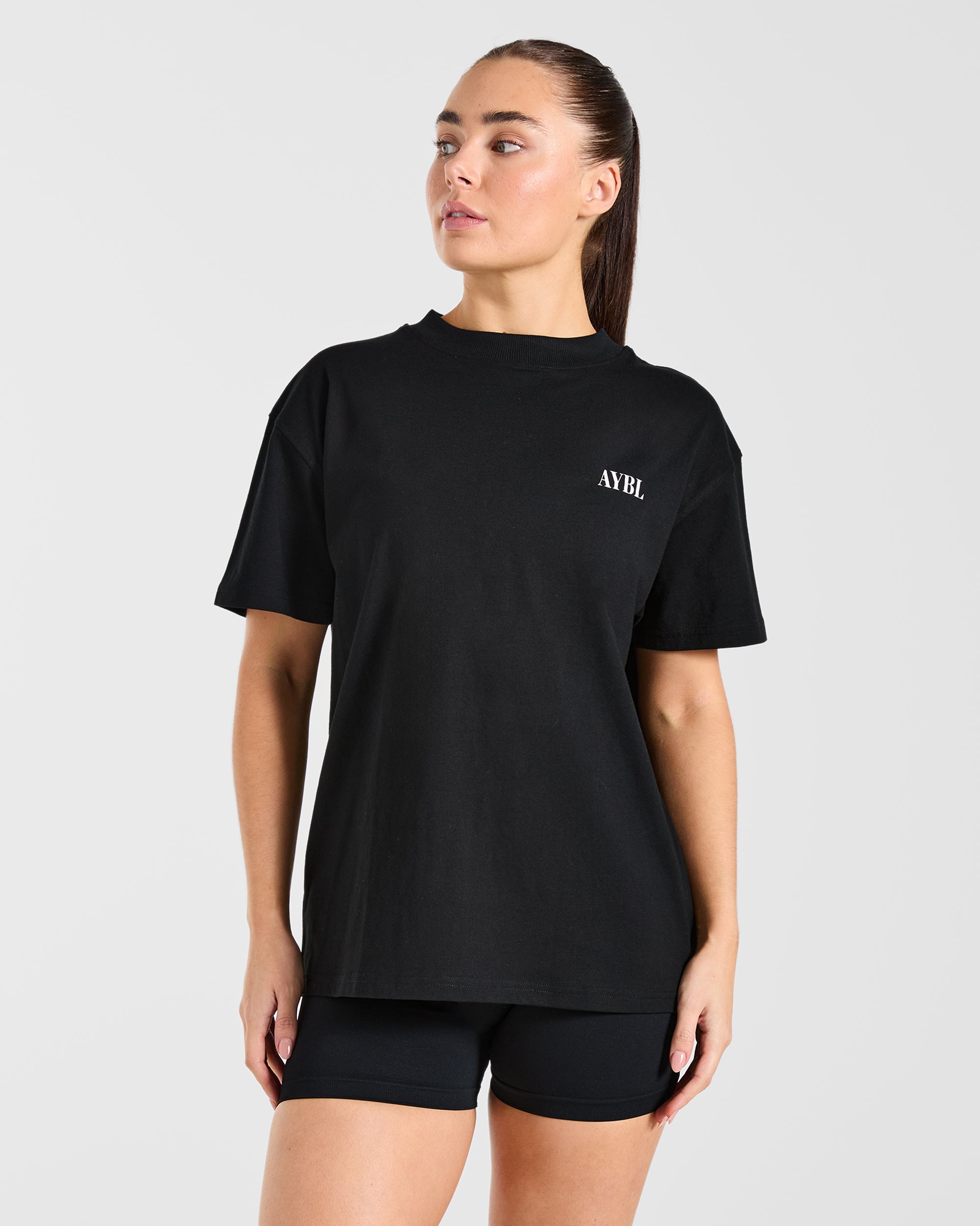 AYBL Strength Co Oversized T Shirt - Zwart