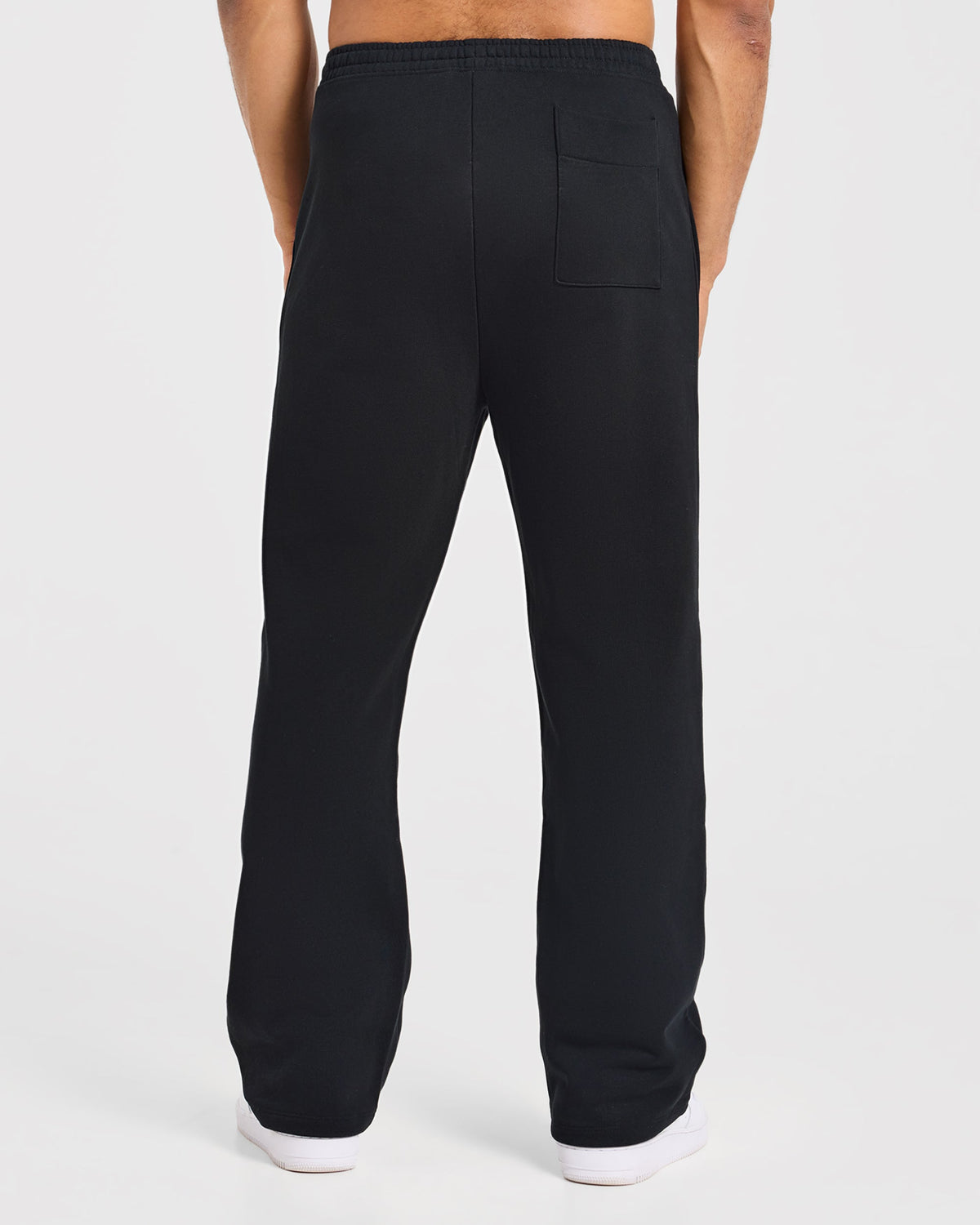 Effortless Oversized Straight Leg Joggers - Zwart
