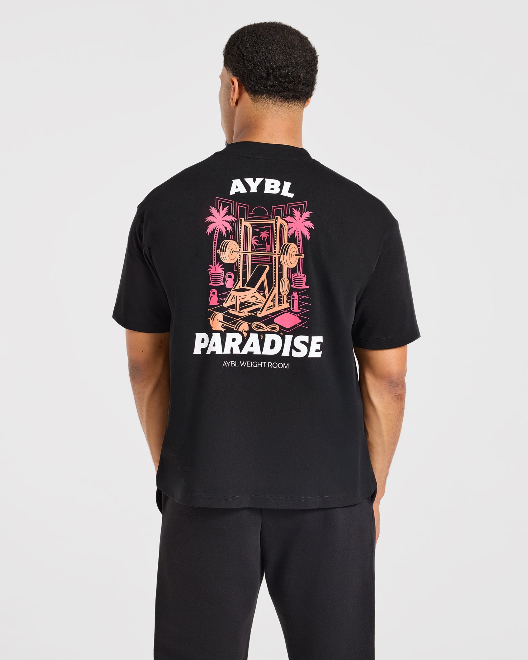 Iron Paradise Oversized T Shirt - Zwart