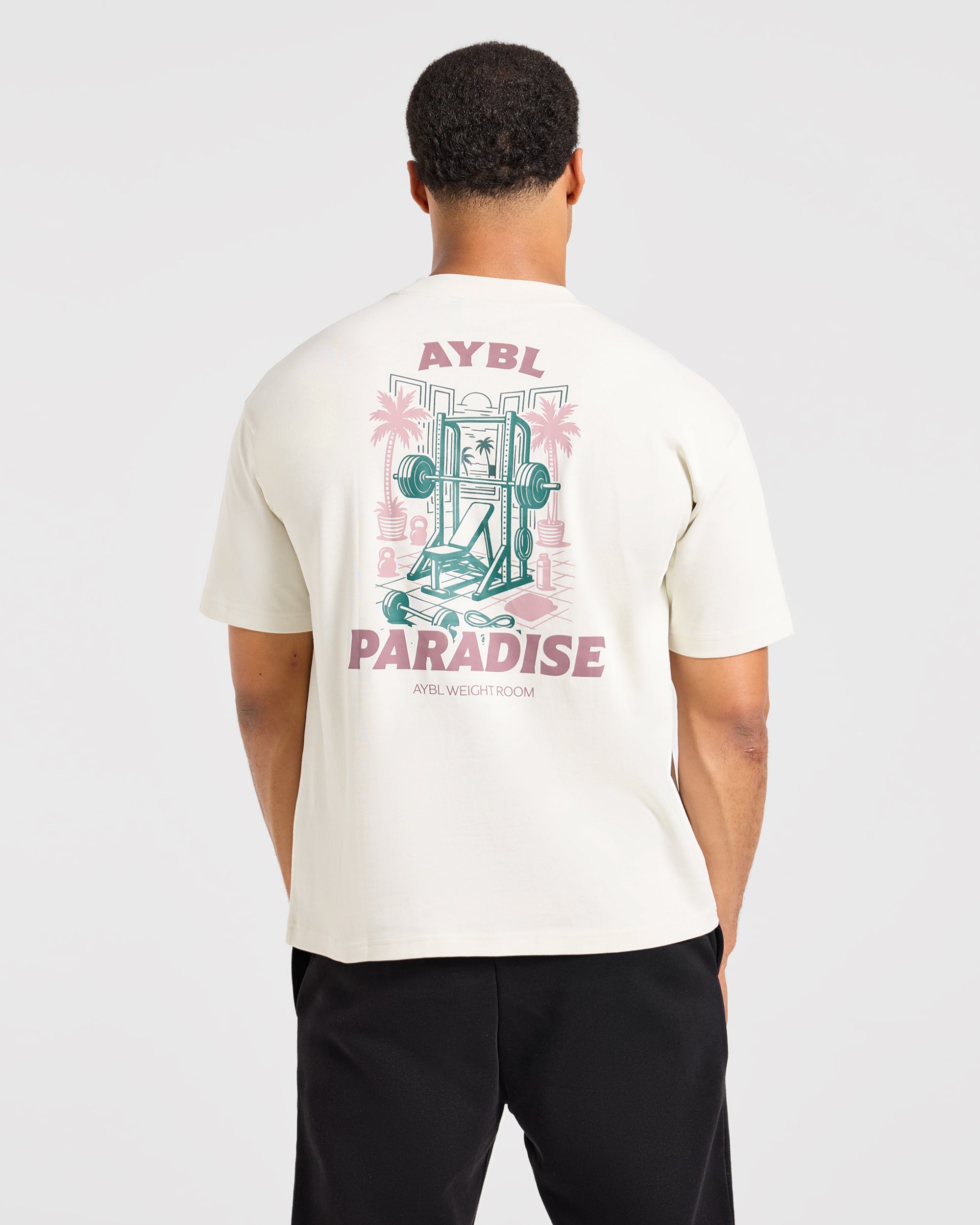Iron Paradise Oversized T Shirt - Off Wit