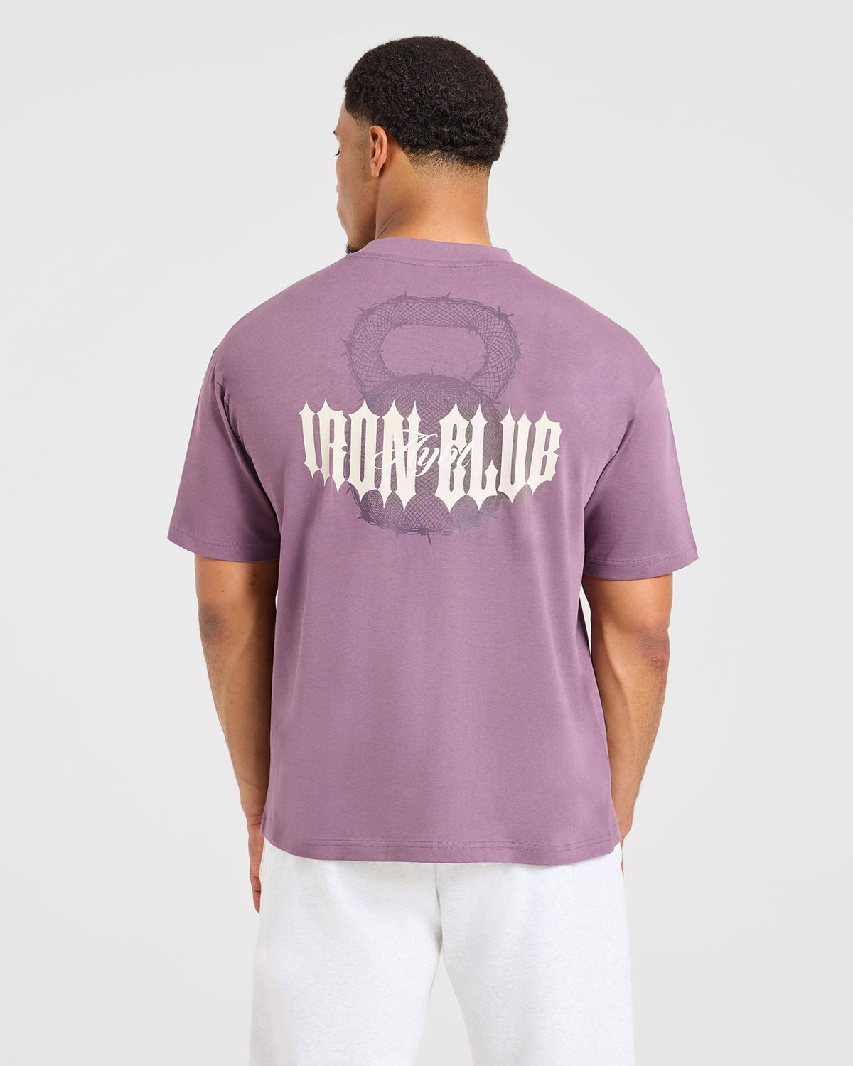 AYBL Iron Club Kettlebell Oversized T Shirt - Midnight Paars